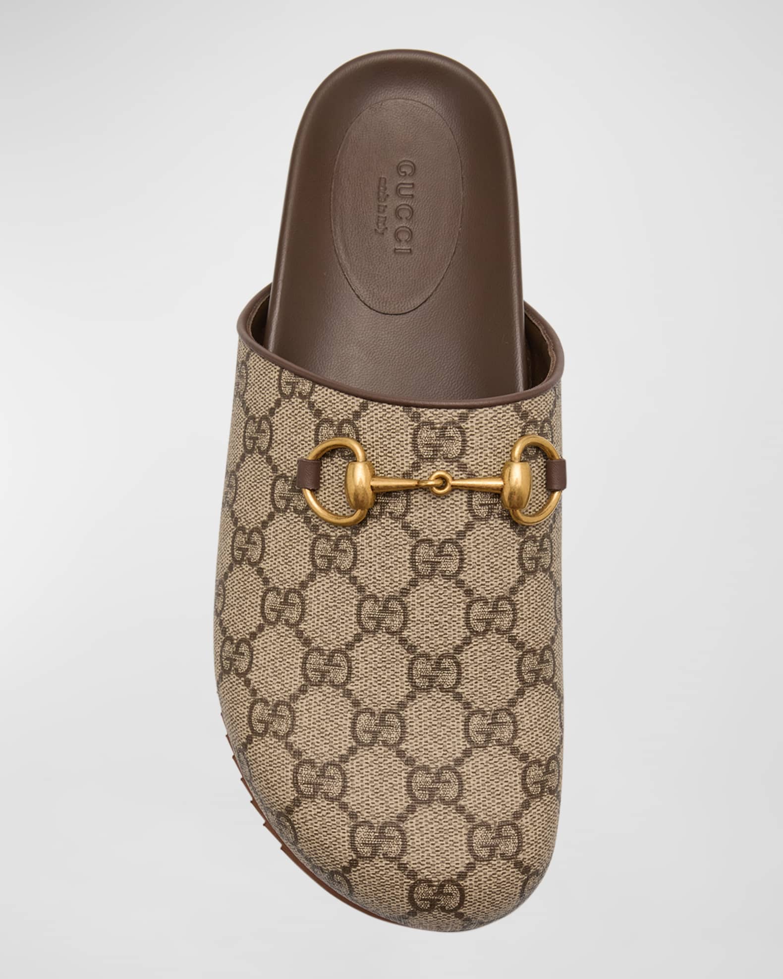 Gucci GG Supreme-print Mule Sandals - Neutrals