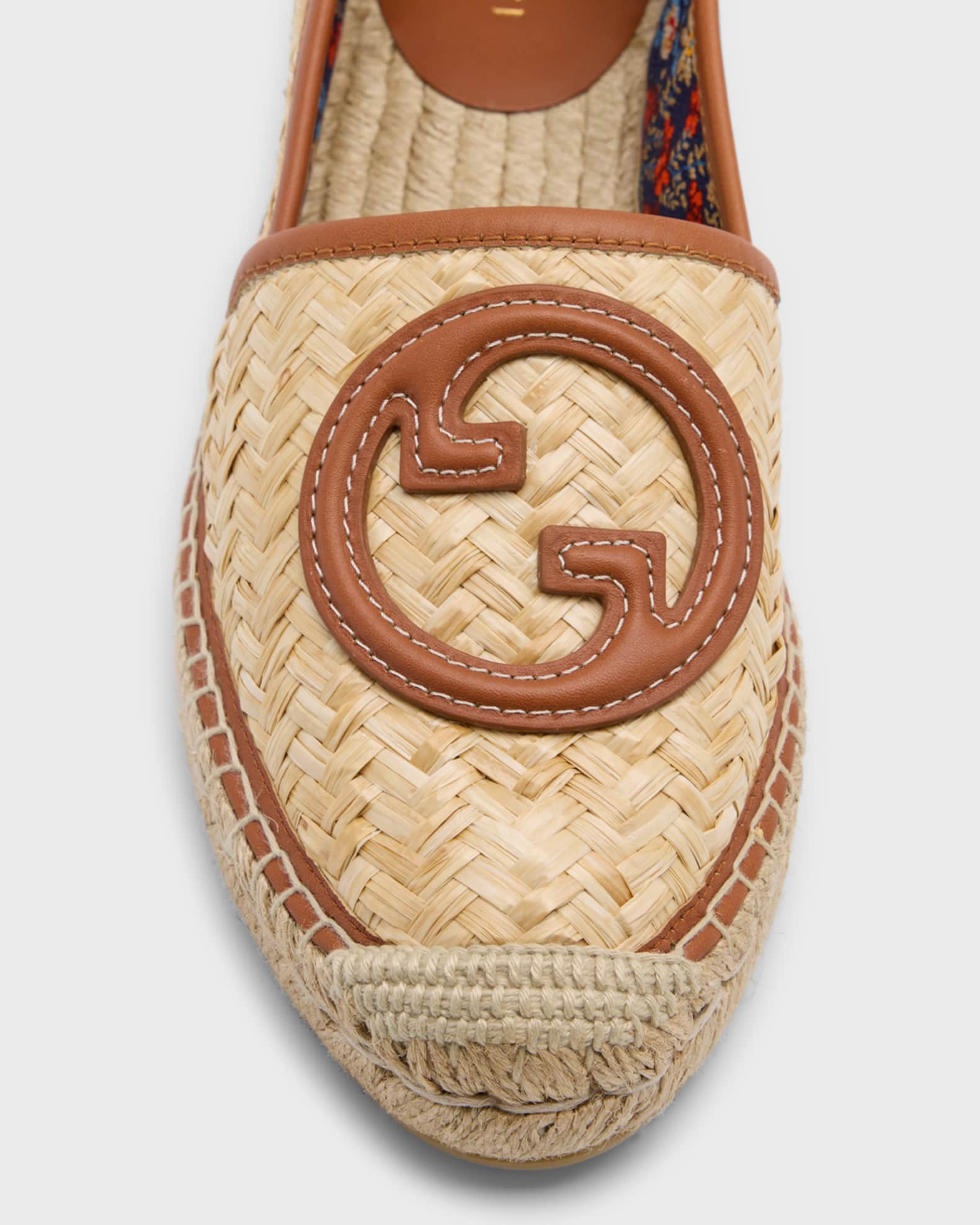 Adela GG Raffia Espadrilles