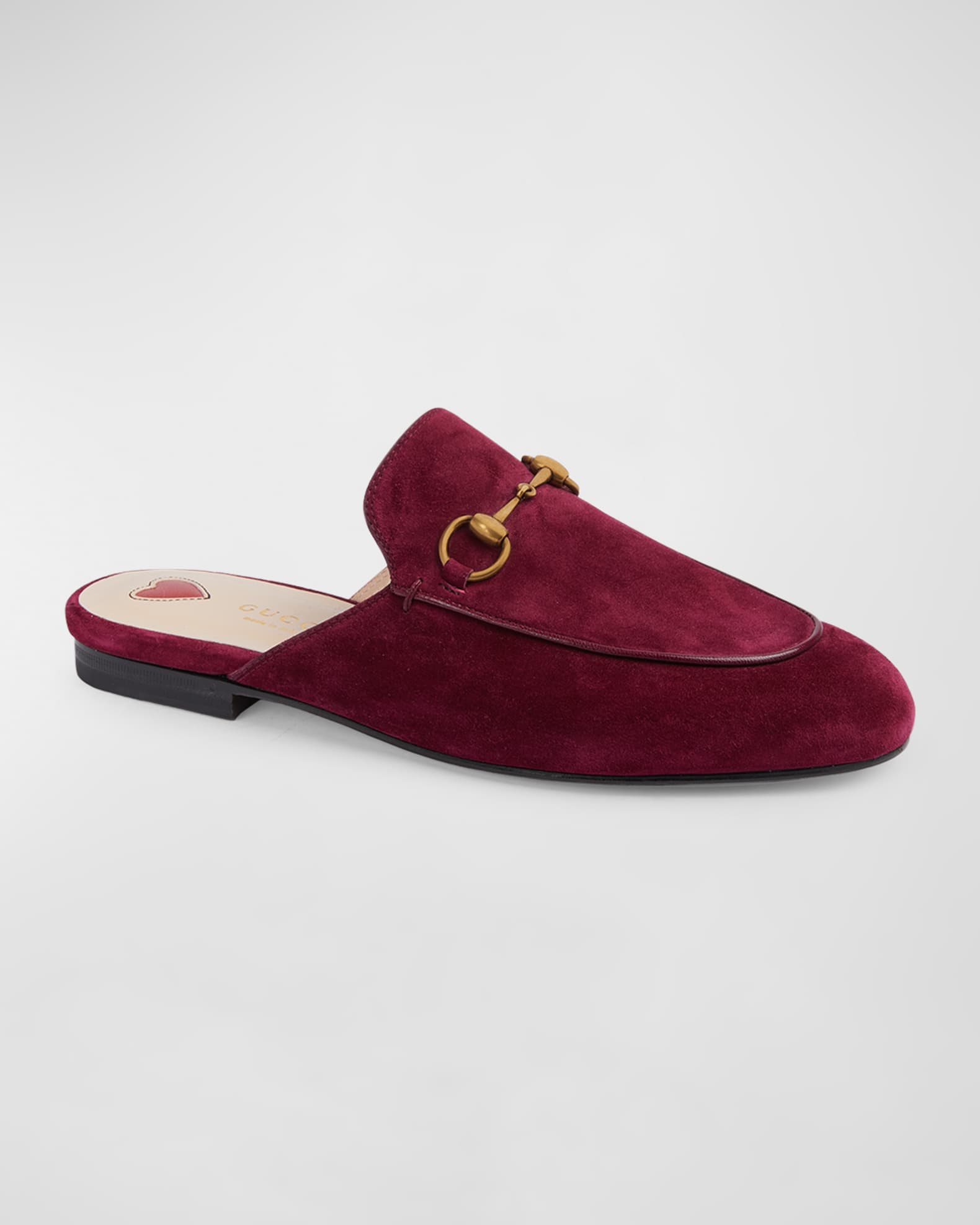 Gucci Princetown Suede Loafer Mules | Neiman Marcus