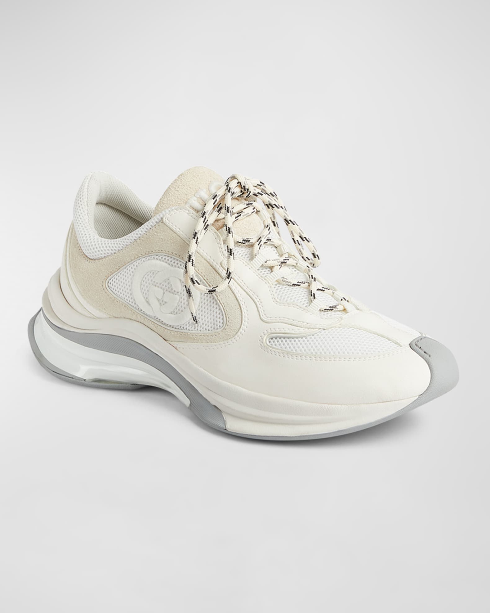 Gucci Premium Run Suede Sneakers Neiman Marcus