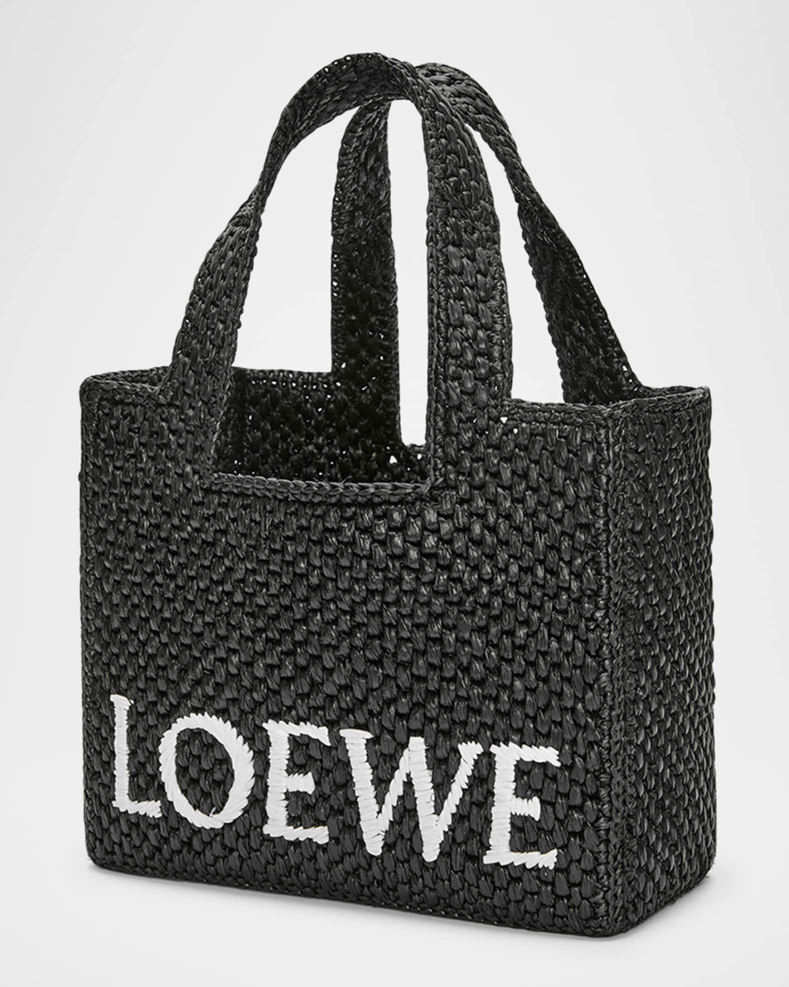 LOEWE + Paula's Ibiza 編み込みラフィア スモール トートバッグ