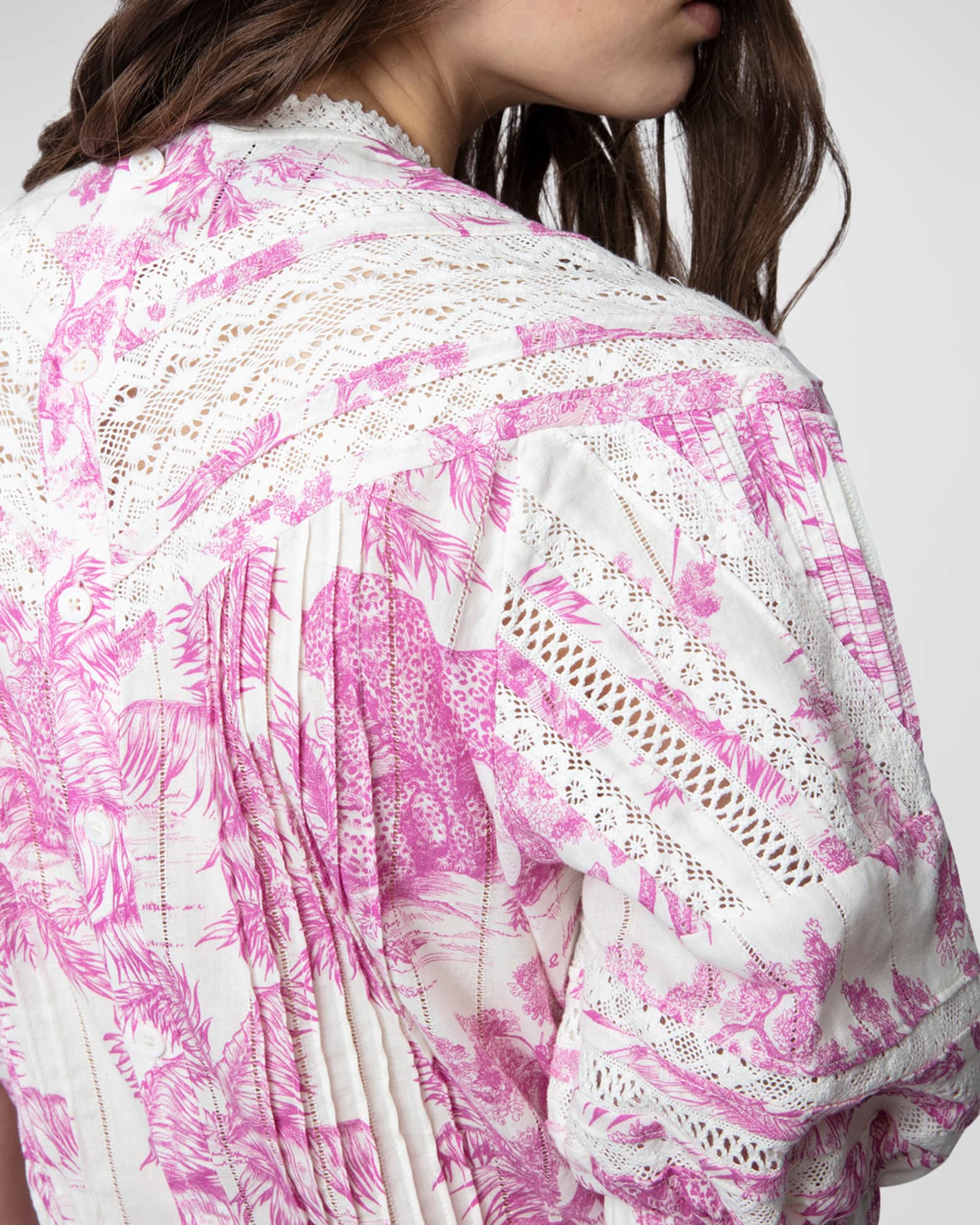 Zadig & Voltaire Rozy Toile De Jouy Mini Dress Neiman Marcus