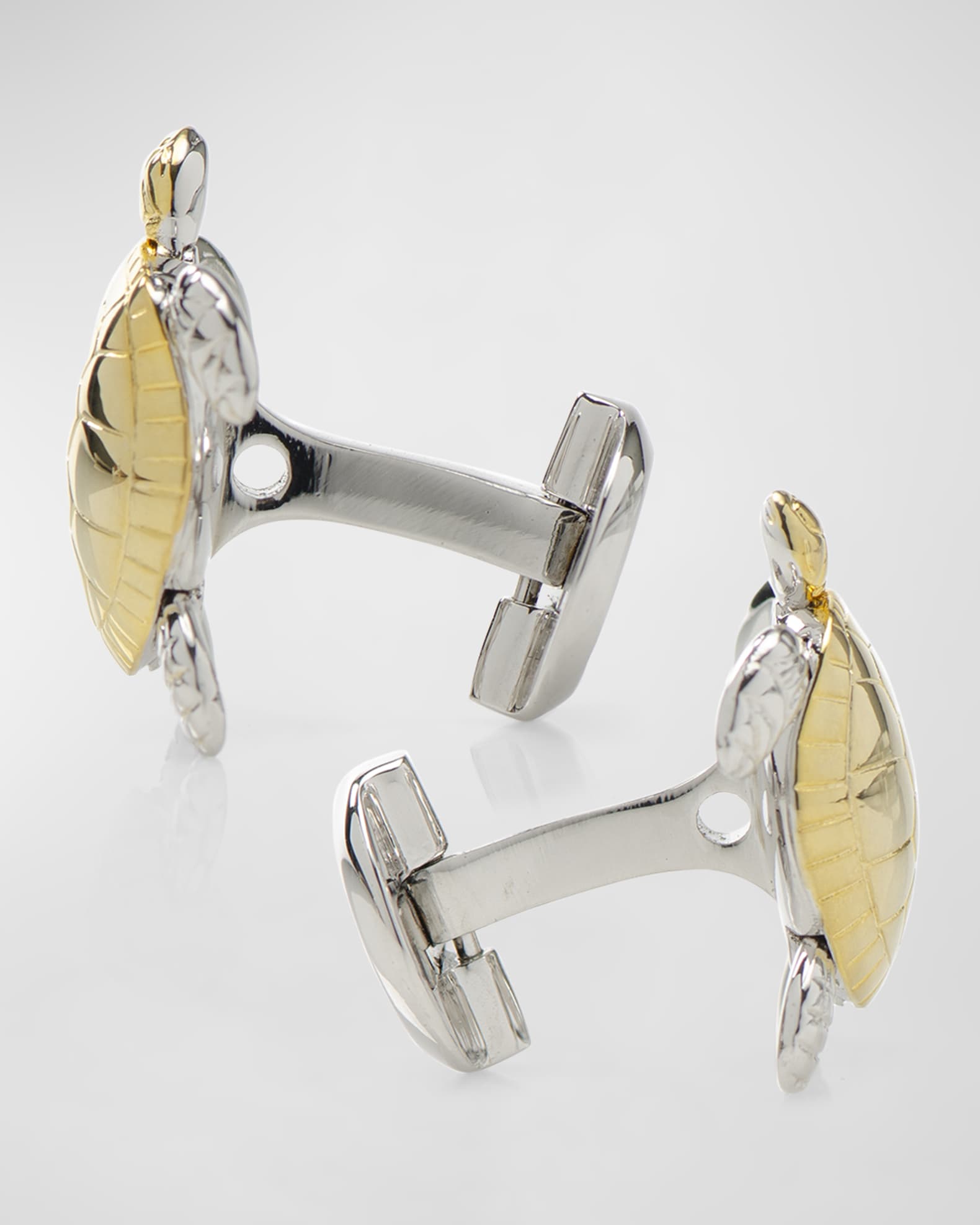 Cufflinks Inc. Men's TwoTone Turtle Movement 3D Cufflinks Neiman Marcus