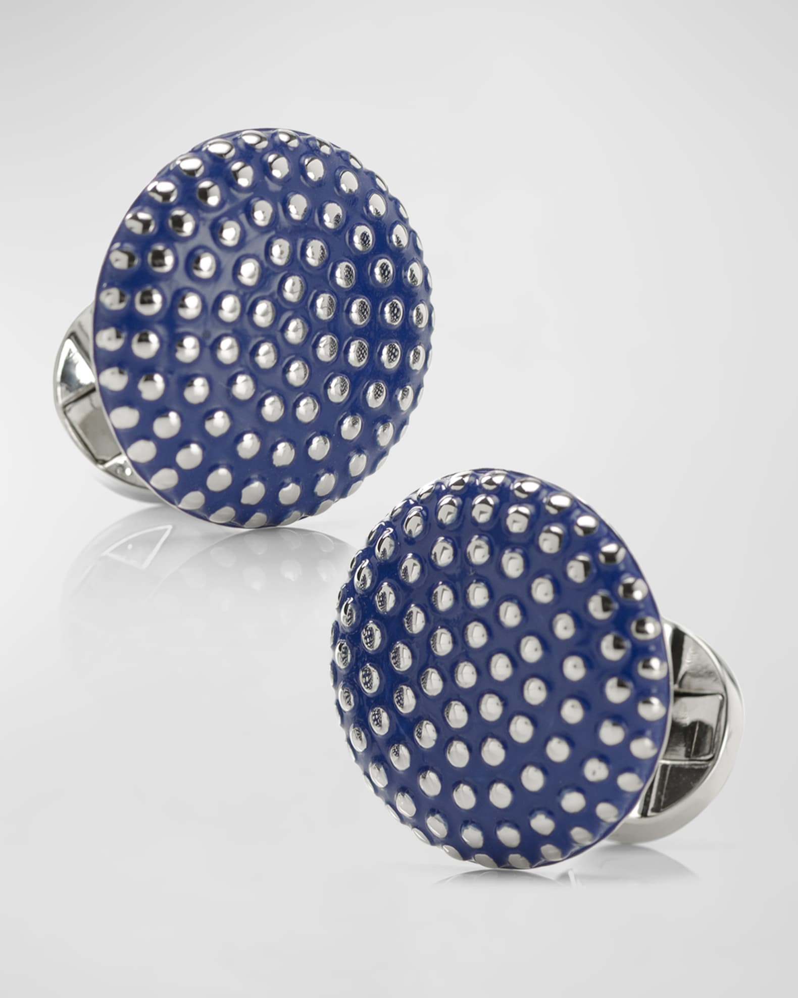 Cufflinks Inc. Men's Circle Dot Texture Enamel Cufflinks Neiman Marcus