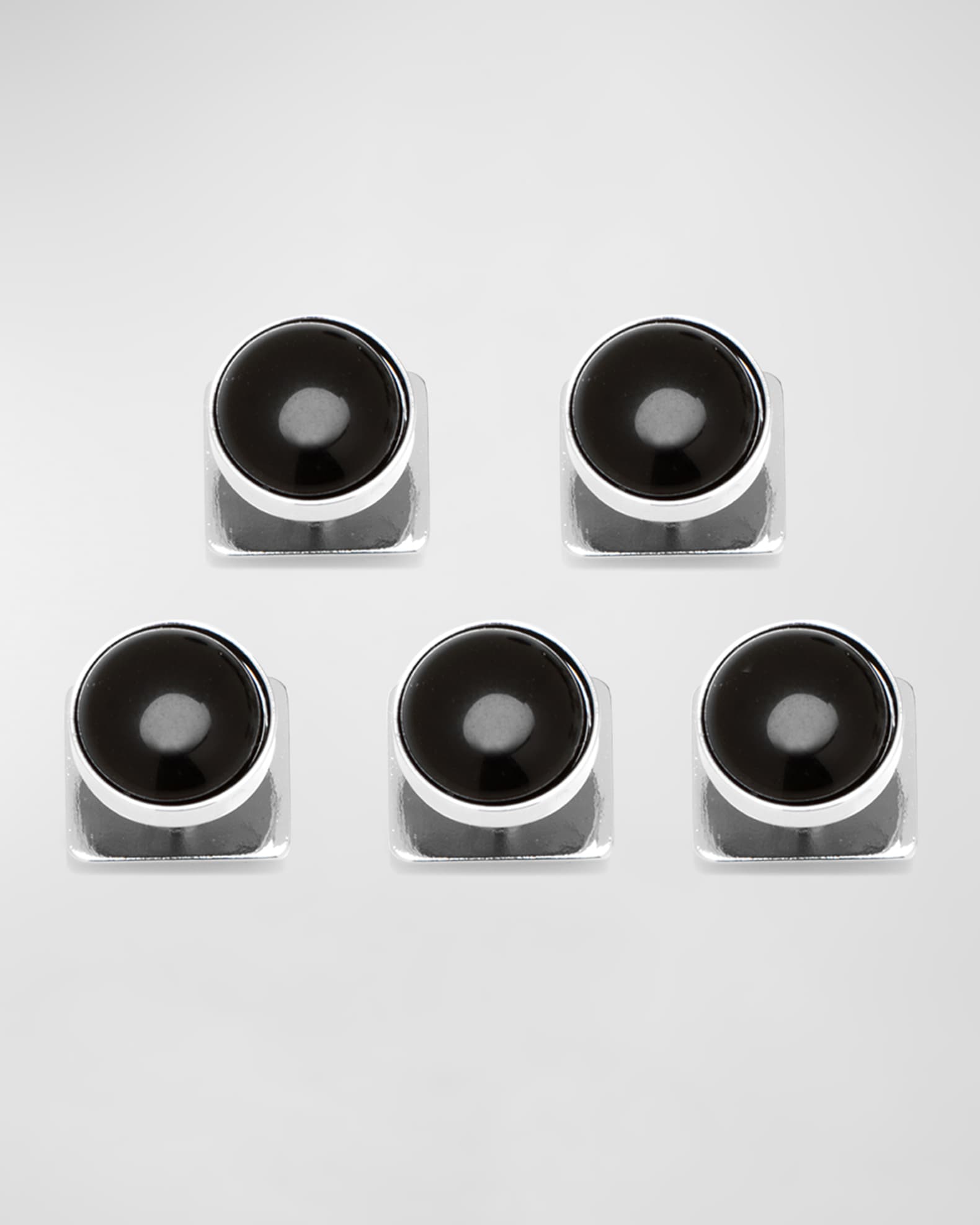 Men's Black Onyx Cufflink 5-Stud Set 1