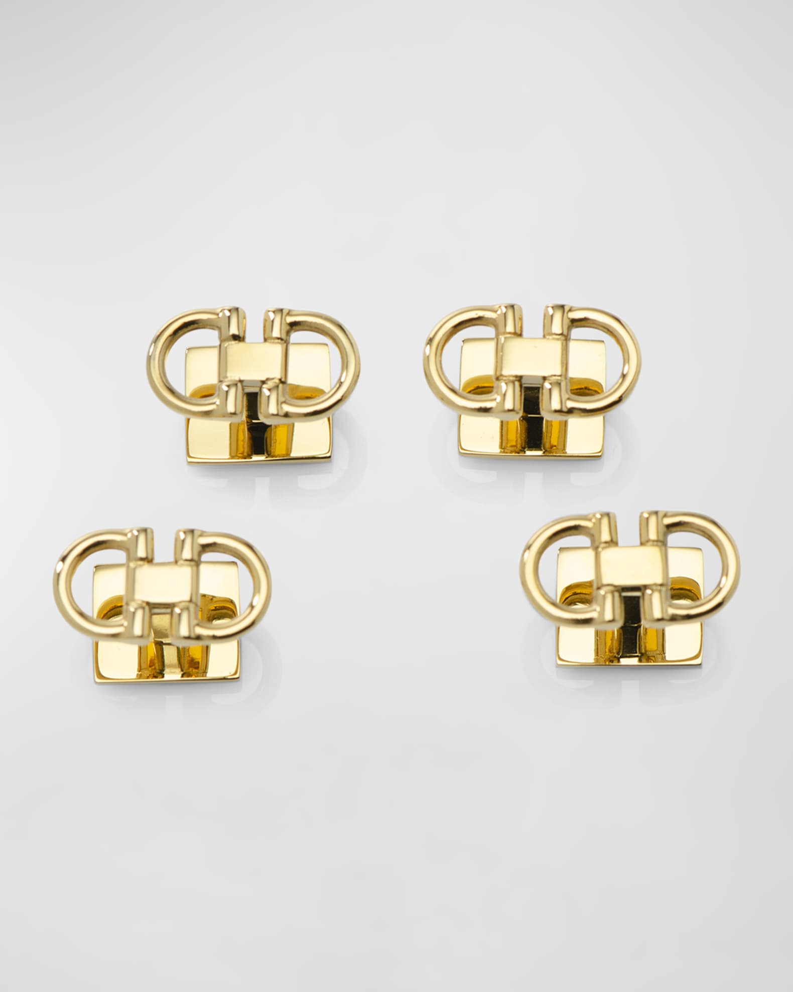 Cufflinks Inc. Men's Gold-Tone Horse Bit Shirt Studs