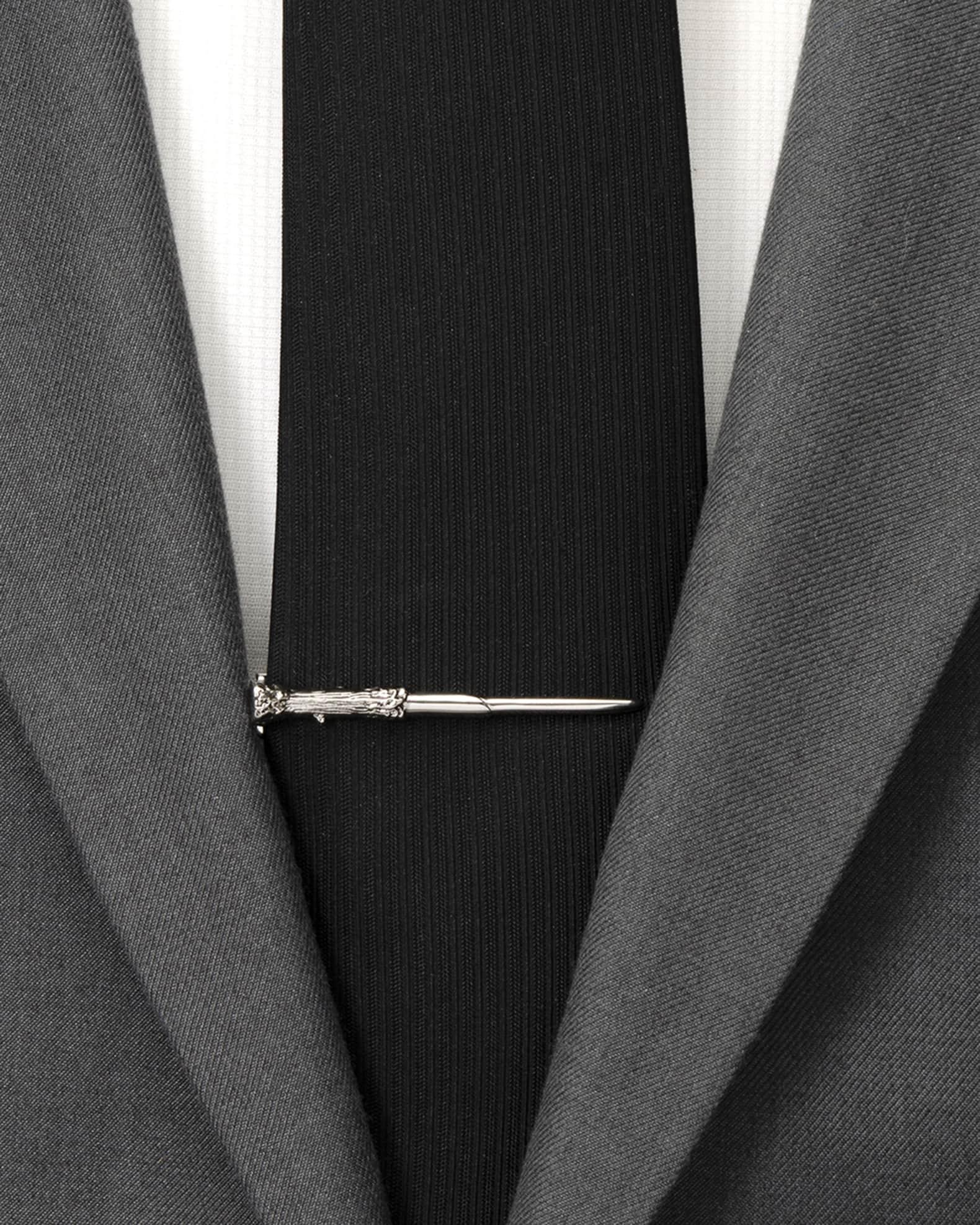 Men's 3D Harry Potter Wand Tie Clip 1