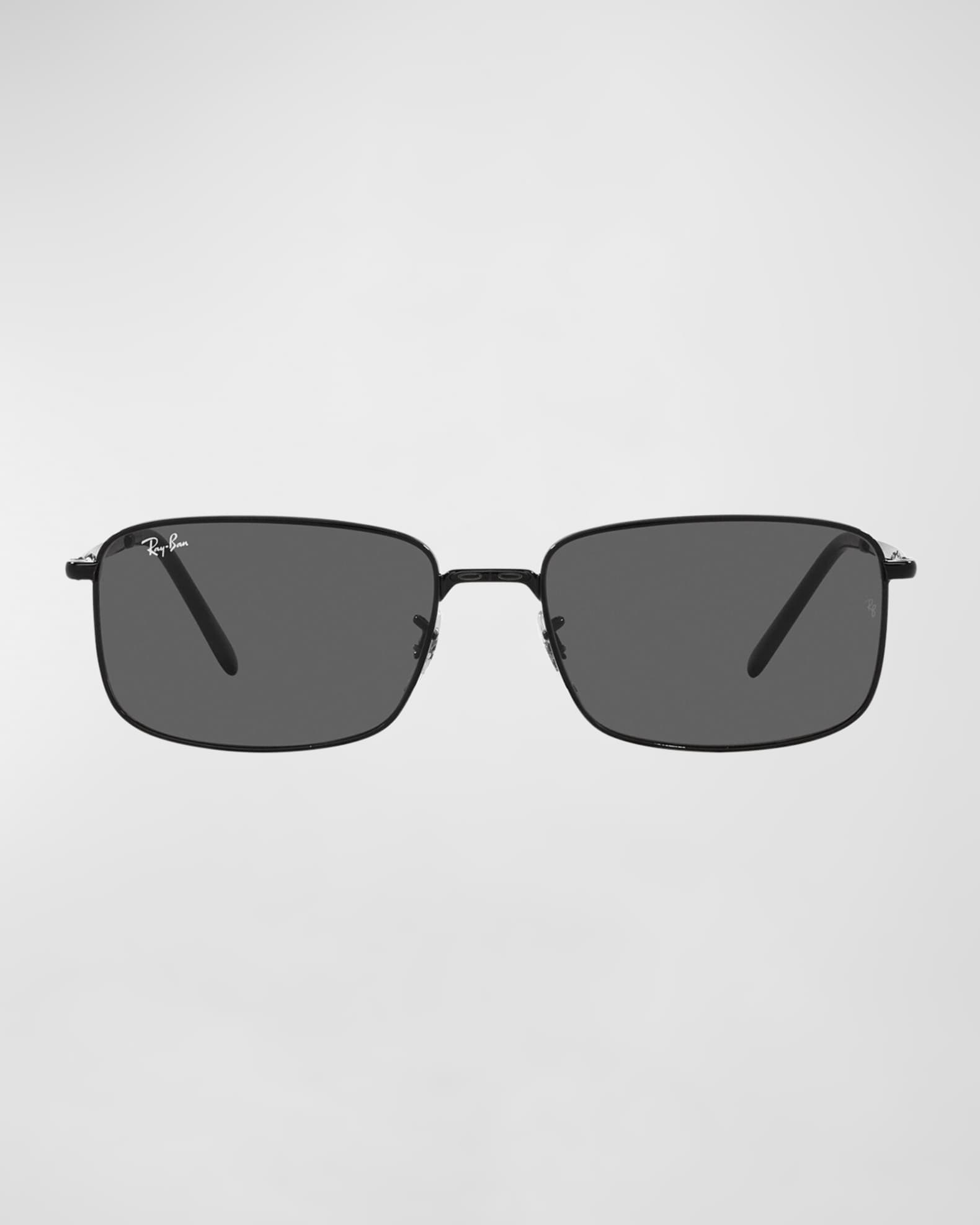 RayBan Men's Metal Rectangle Sunglasses Neiman Marcus