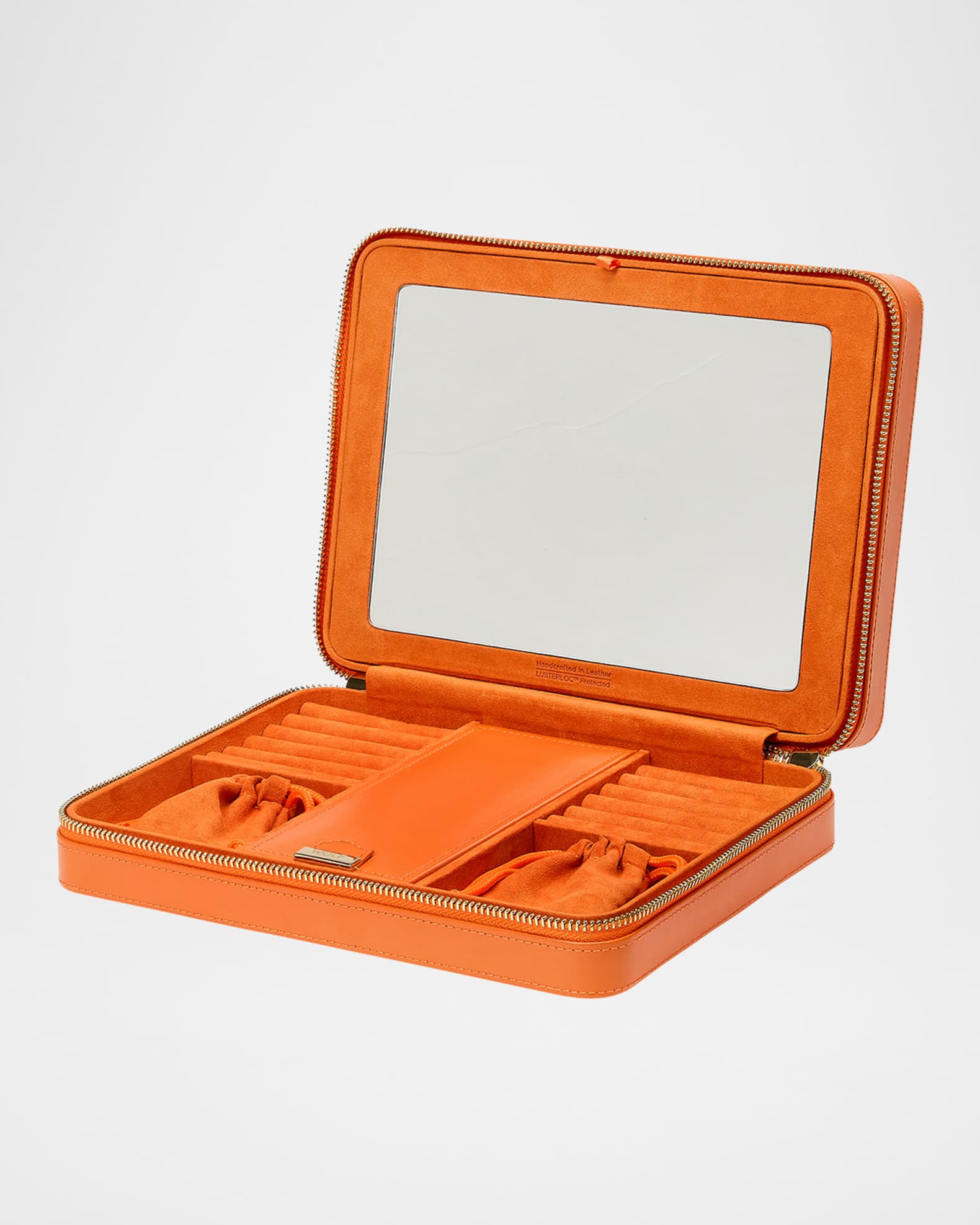 【WOLF】Maria Large ジュエリー ジップ ケース ラージ ギフトに Wolf Maria Large Quilted Leather Zip Jewelry Case | Saks