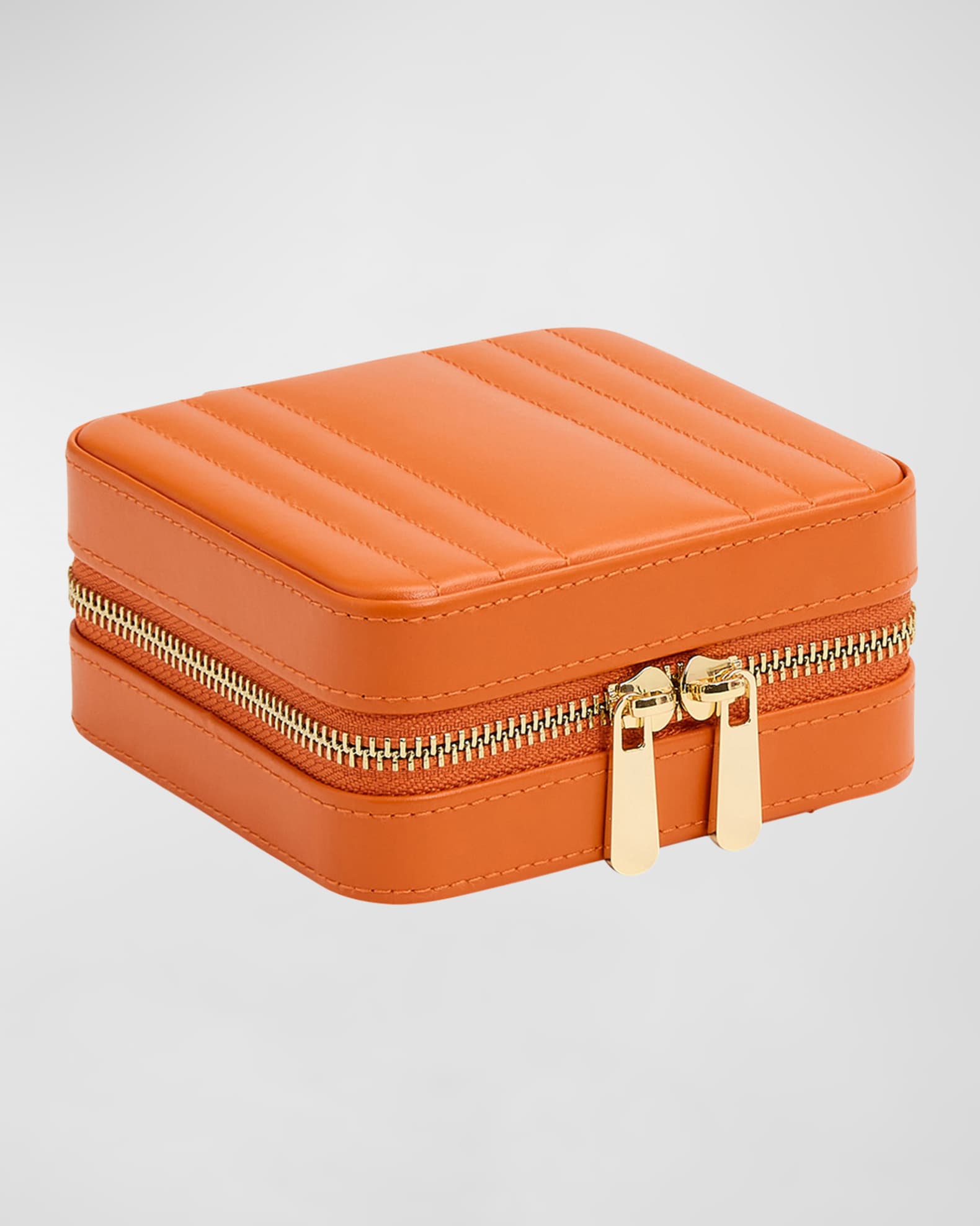 Maria Square Quilted Zip Jewelry Case 1