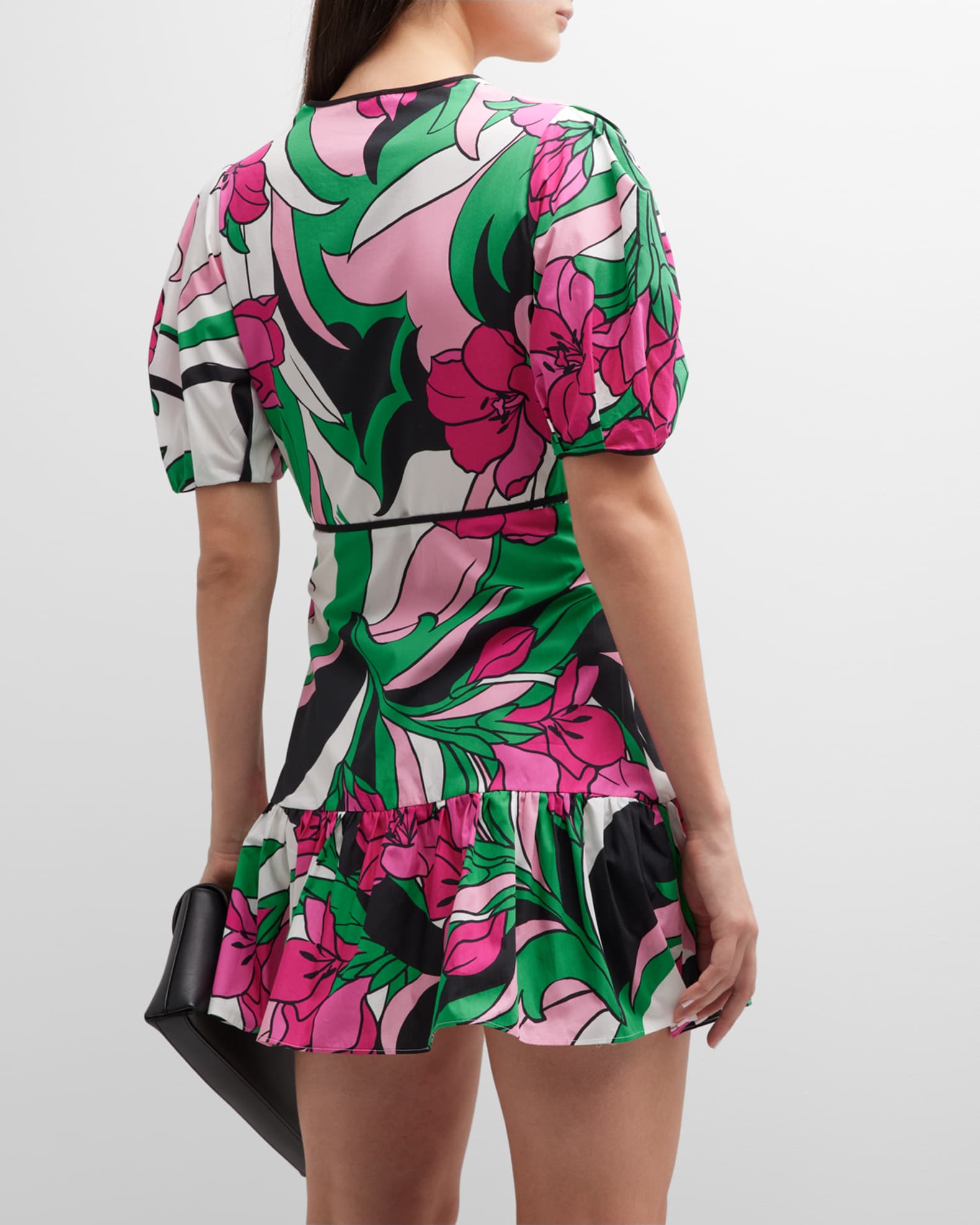 Pipiniko Dress Flower Combi Stripe