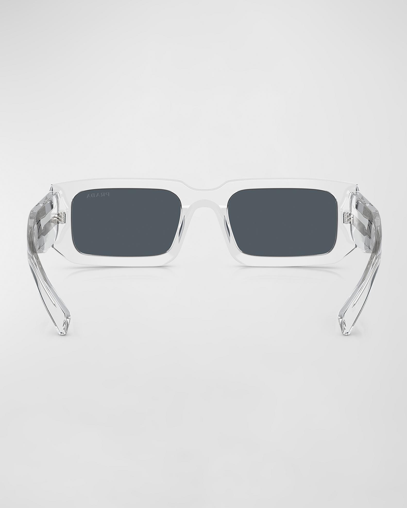 Prada Men's Rectangle Logo Sunglasses | Neiman Marcus