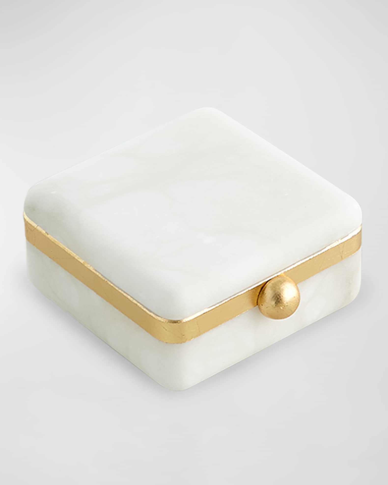Gold Band Swivel Box - Small 0