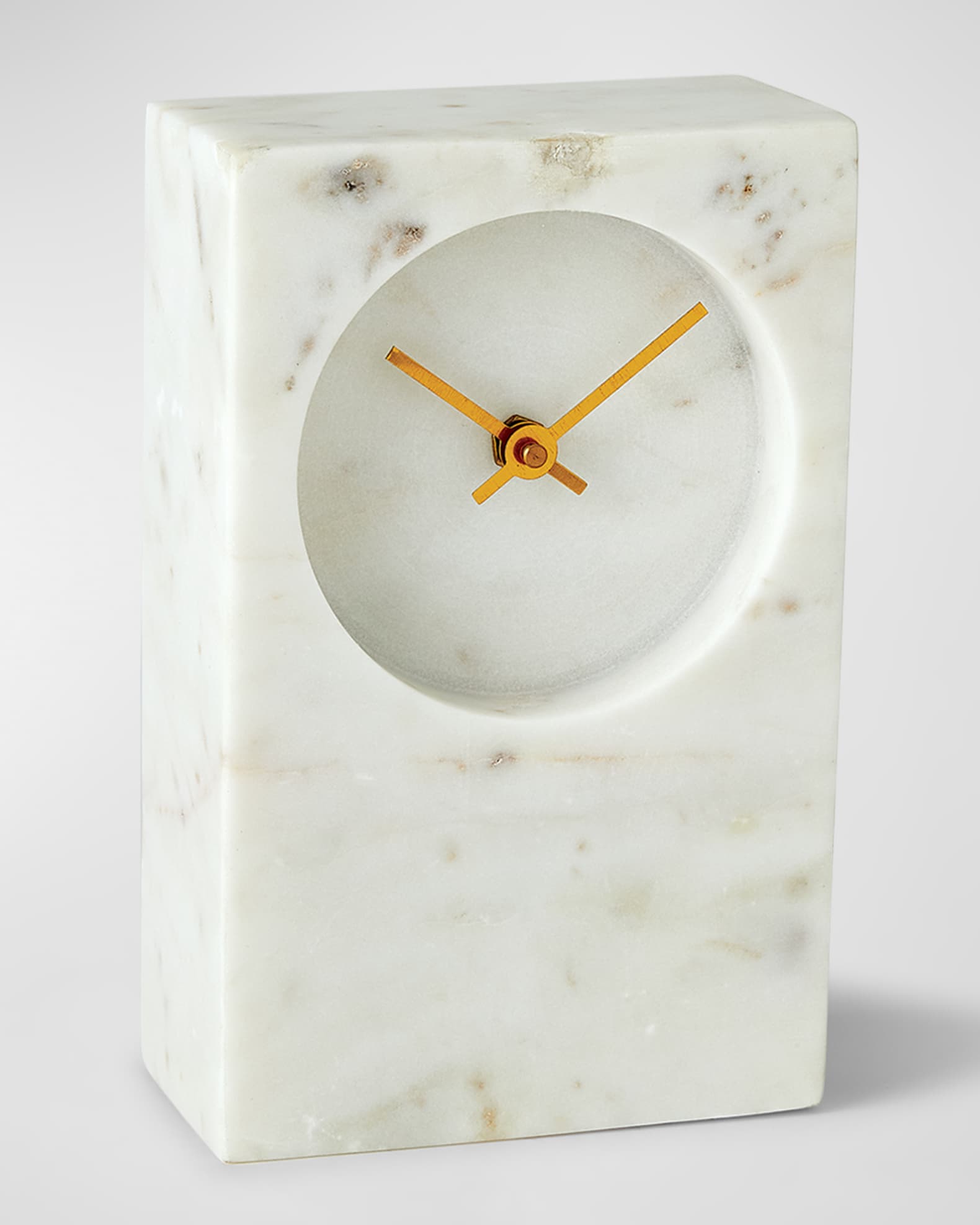 Global Views White Marble Tower Clock | Neiman Marcus