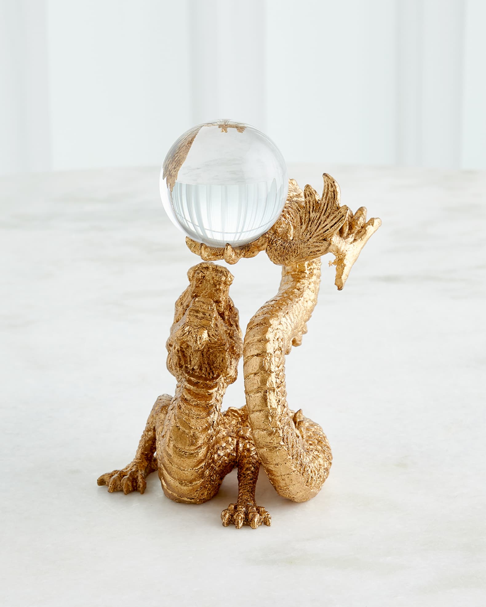 Dragon Holding Sphere Sculpture 1
