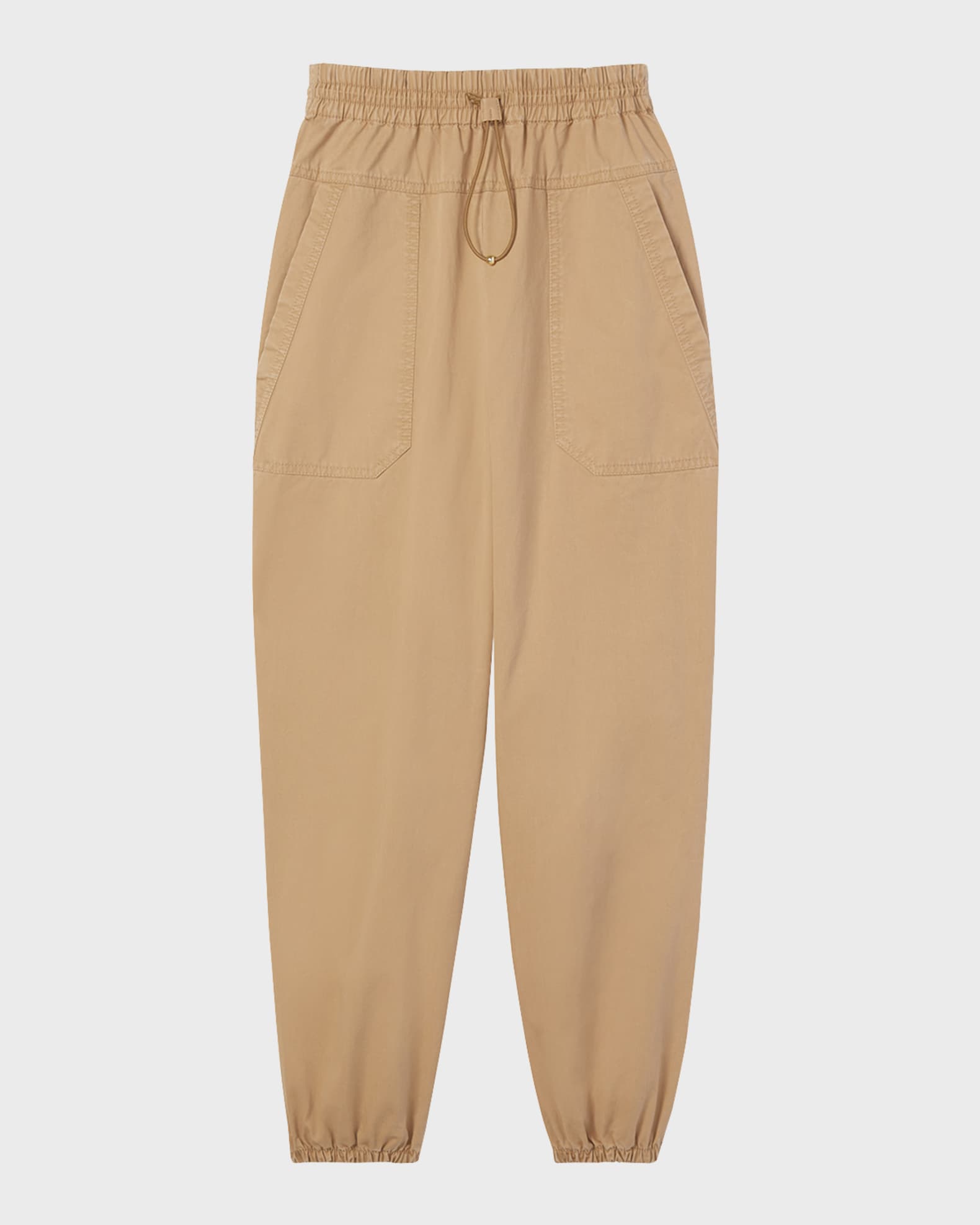 St. John Ceramic Twill Drawcord Pants Neiman Marcus