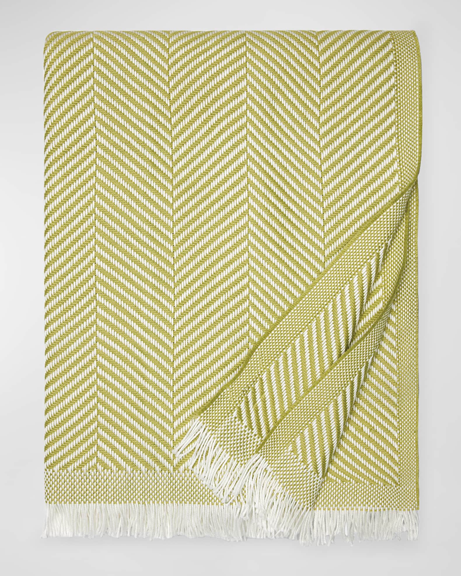 Costa Herringbone-Weave Throw 0