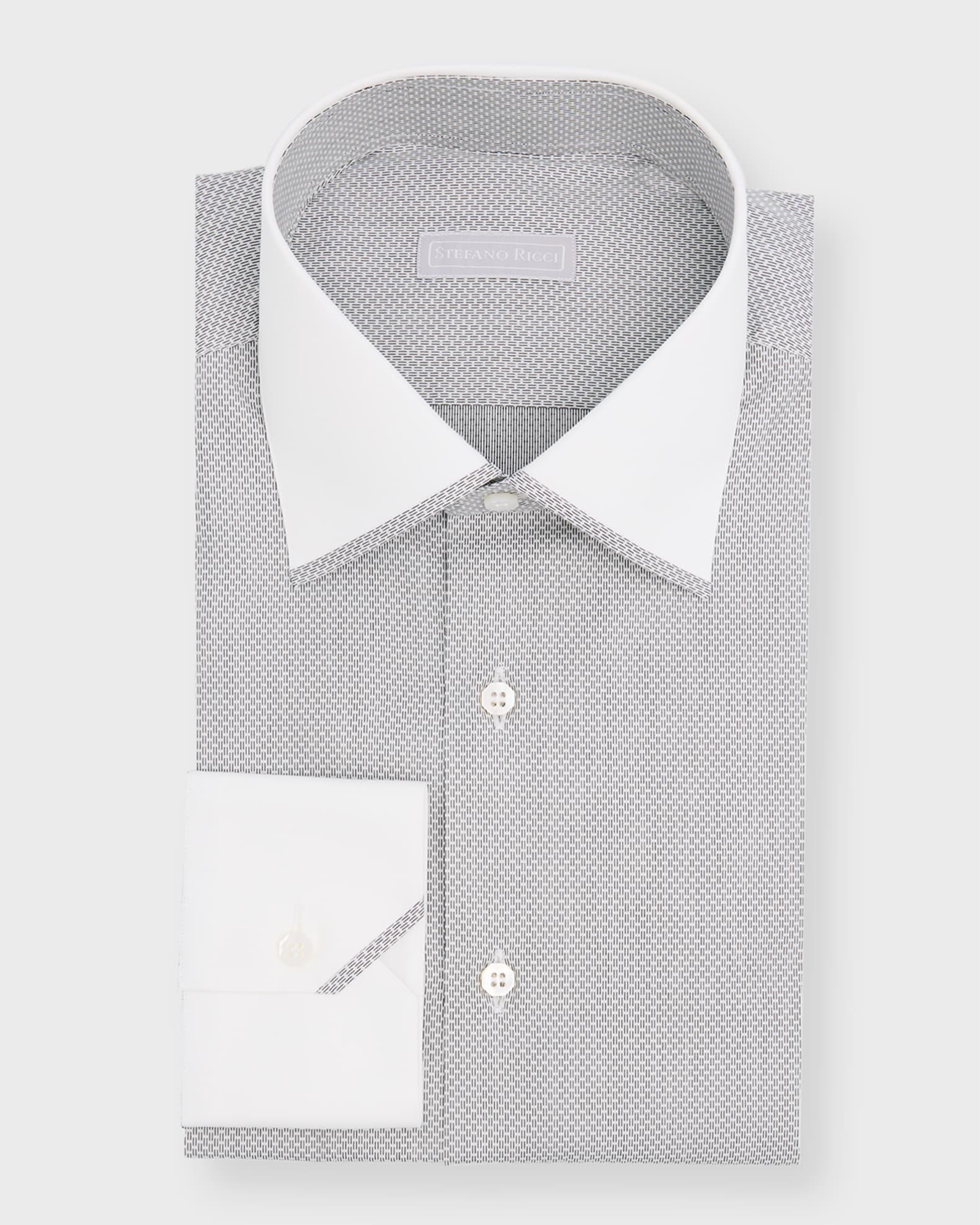 Mens shirts with contrasting collars cuffs discount