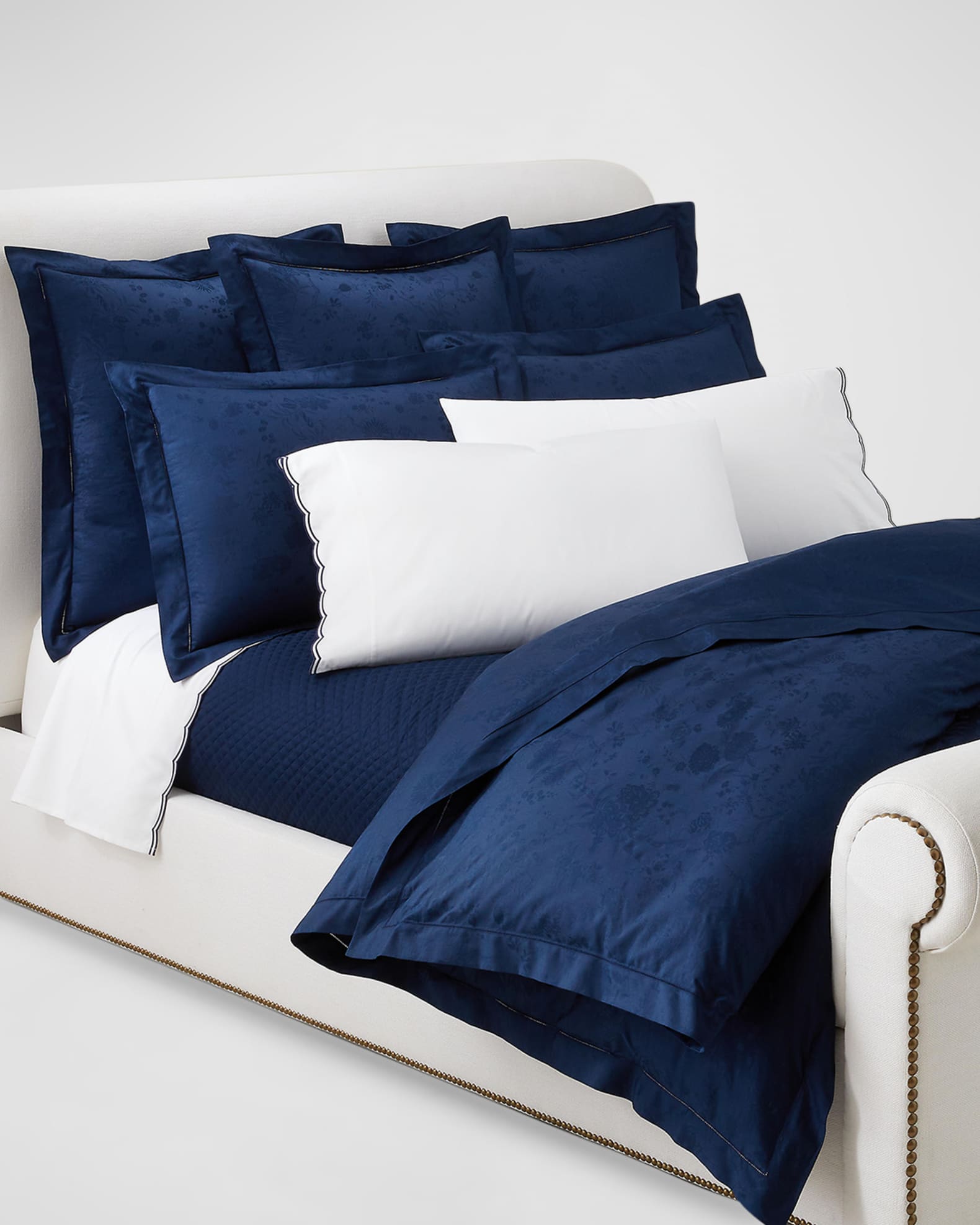 Bethany King Jacquard Organic Cotton Fitted Sheet  0