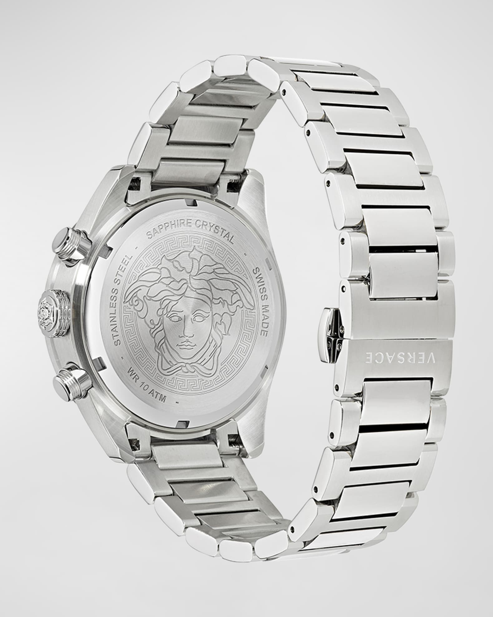 Versace stainless steel sapphire crystal watch new arrivals