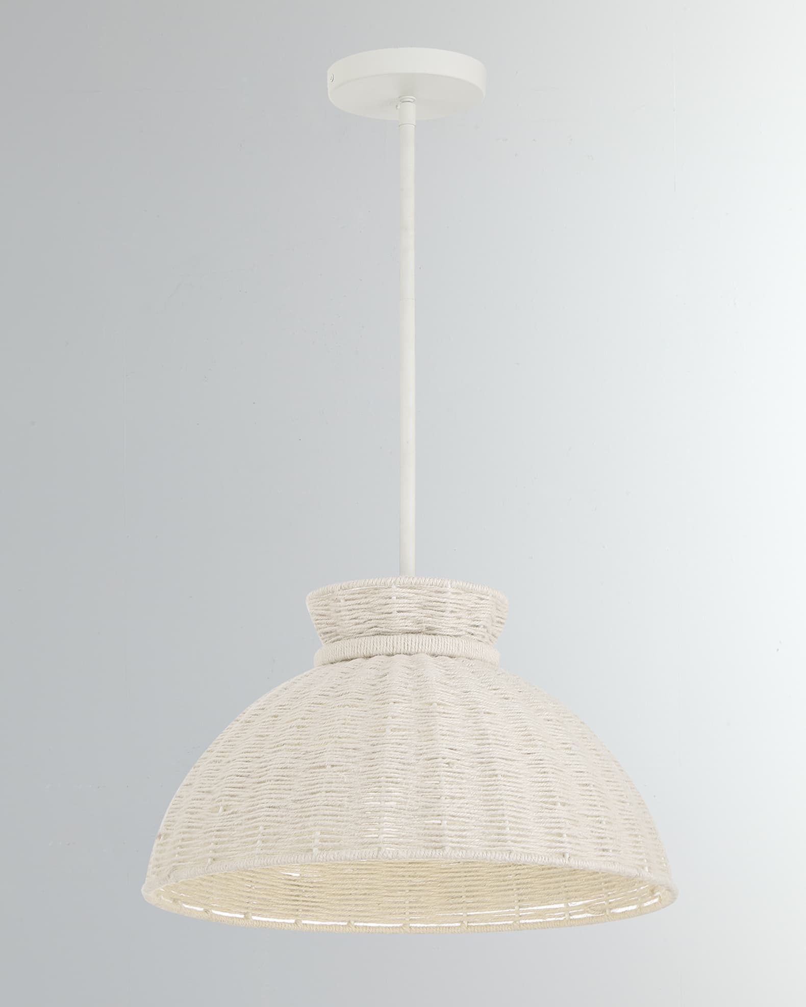 Reese 1-Light Matte White Pendant, 16" 1