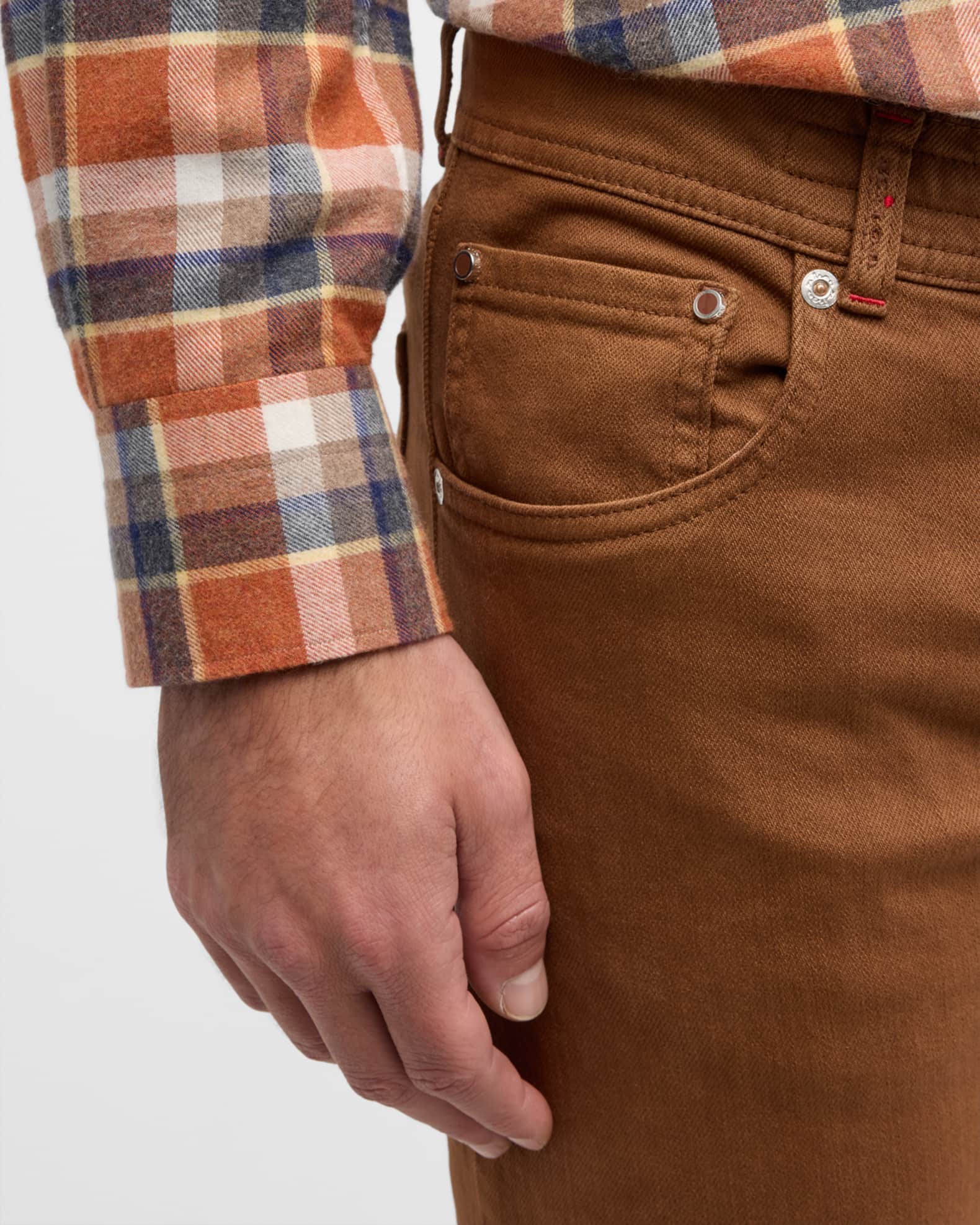 Kiton Men's Slim 5Pocket Pants Neiman Marcus