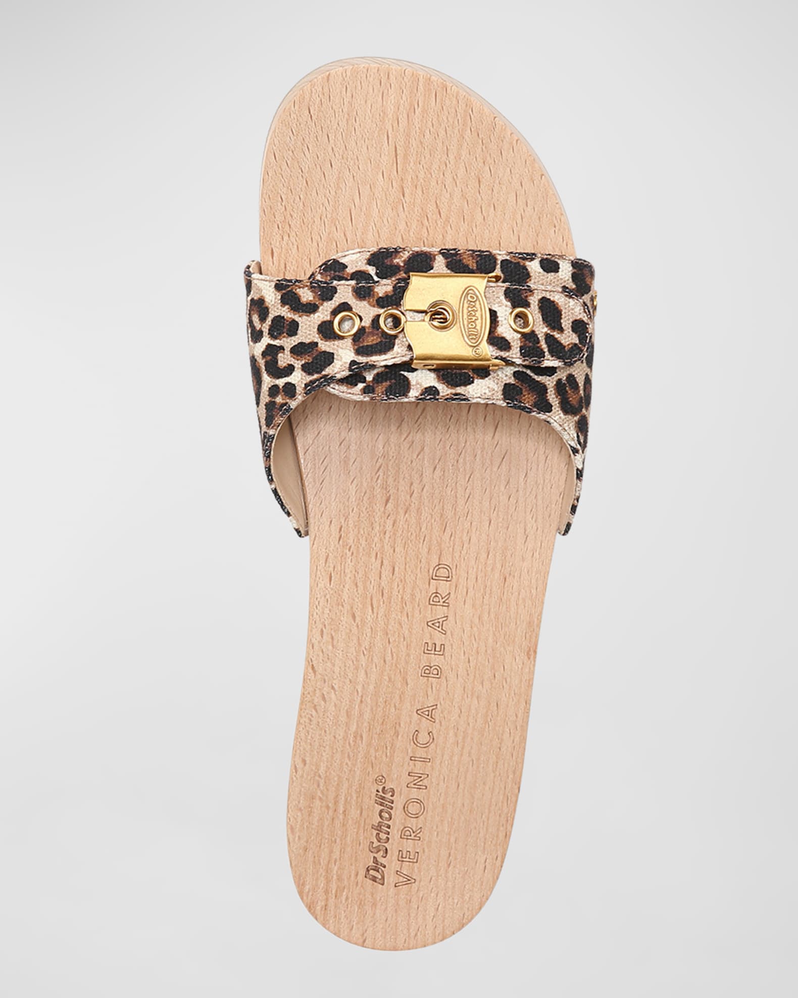 Veronica Beard x Dr Scholl’s Original Leopard Buckle Clog Sandals ...