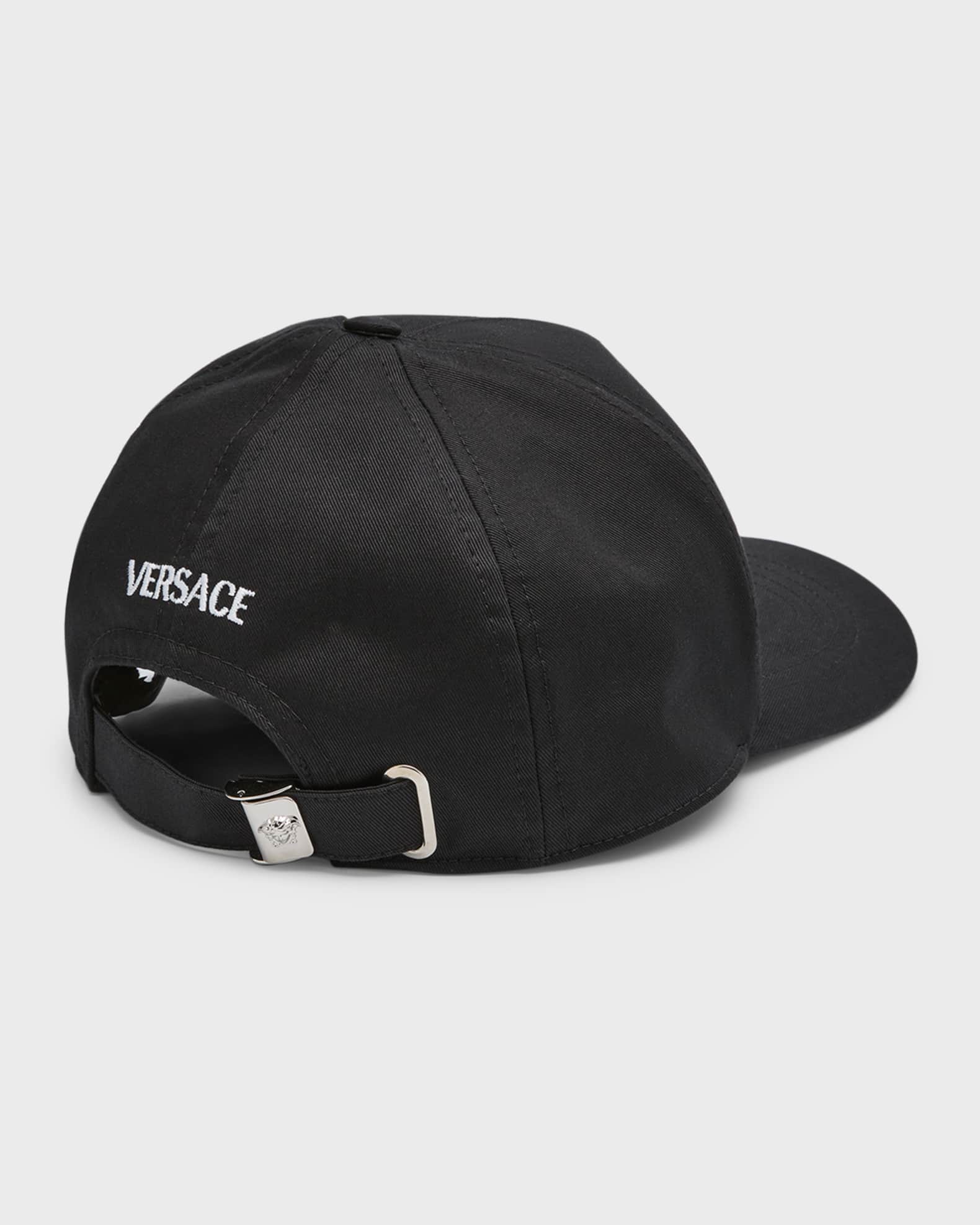 Versace Men s Studded Medusa Baseball Cap Neiman Marcus