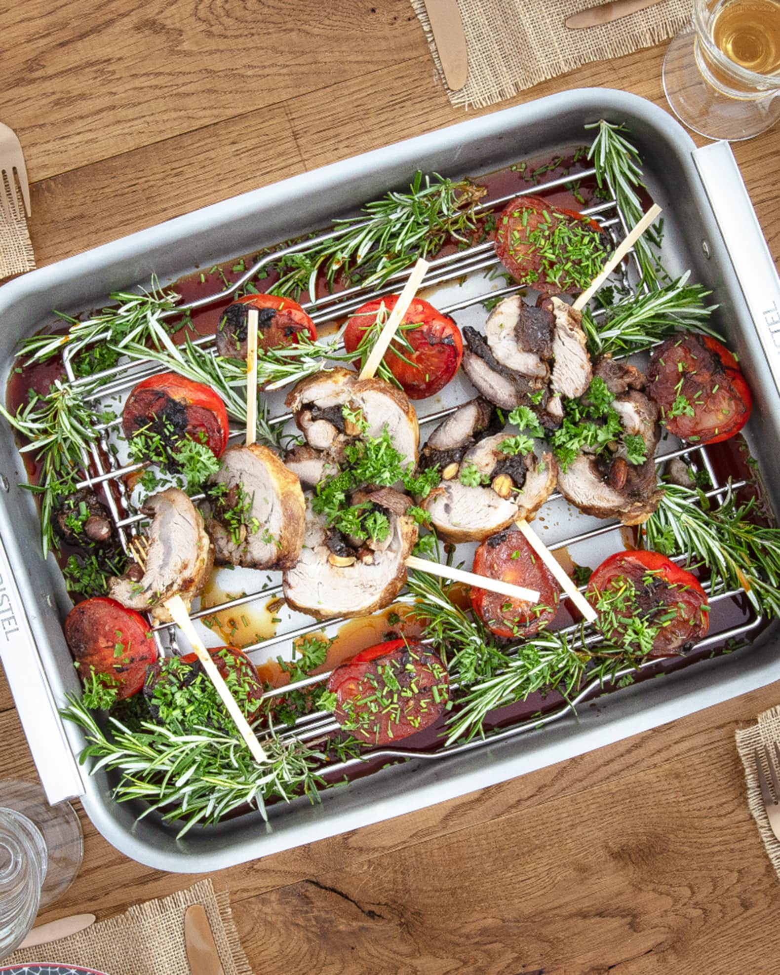 3-Ply Stainless Steel Roaster with Thermometer 1