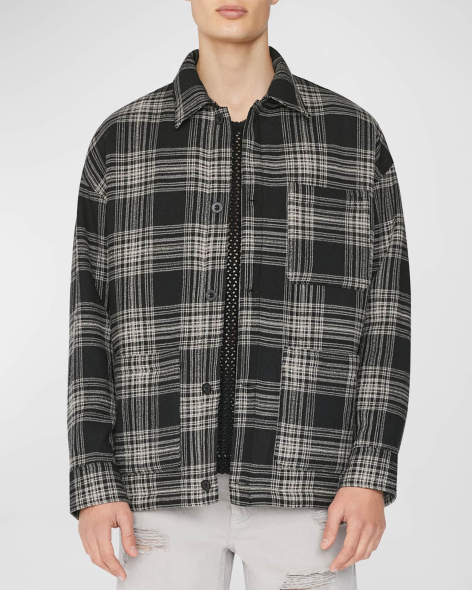 Men's Soft Padded Check Overshirt 0