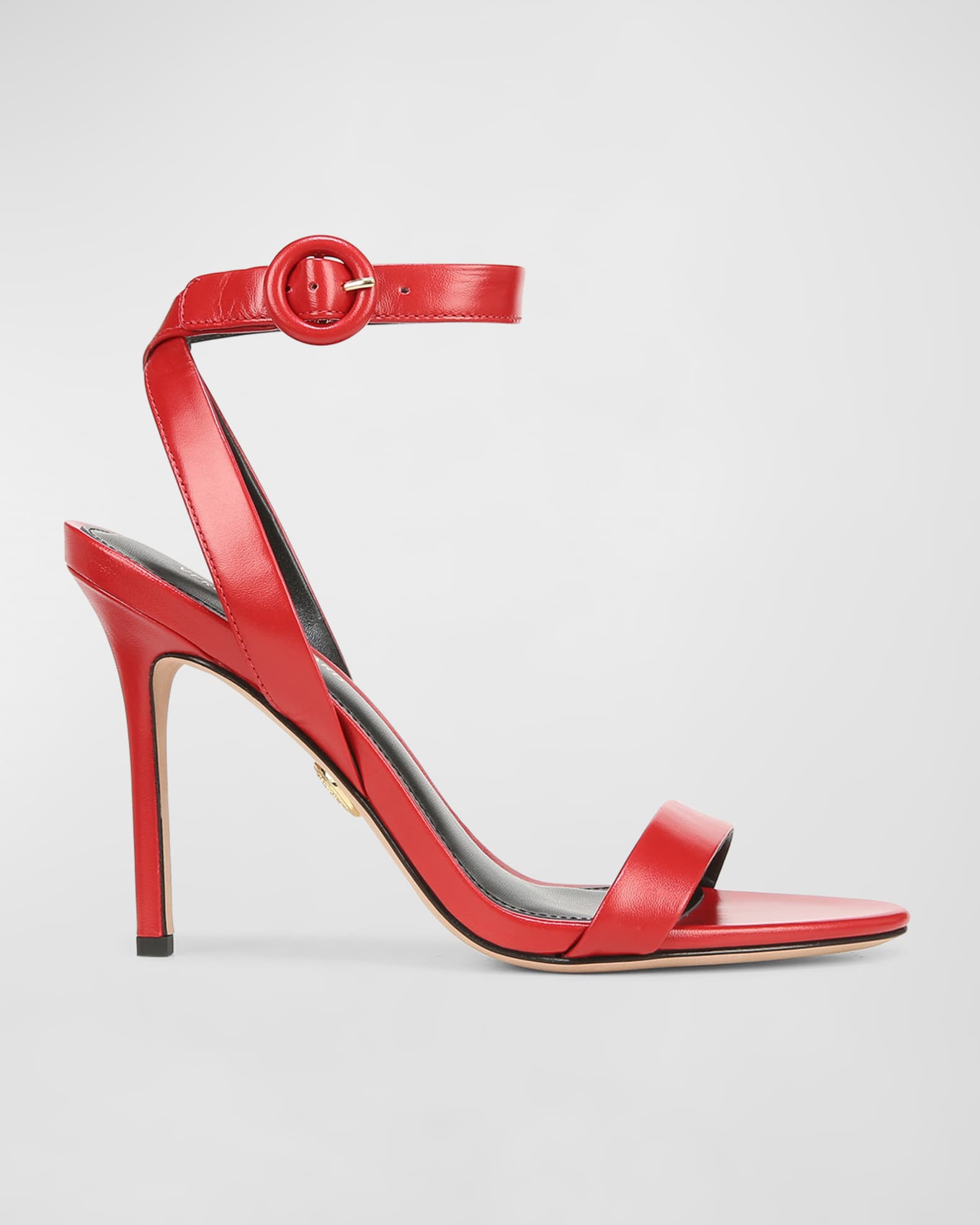 Veronica Beard Darcelle Leather Ankle-Strap Sandals