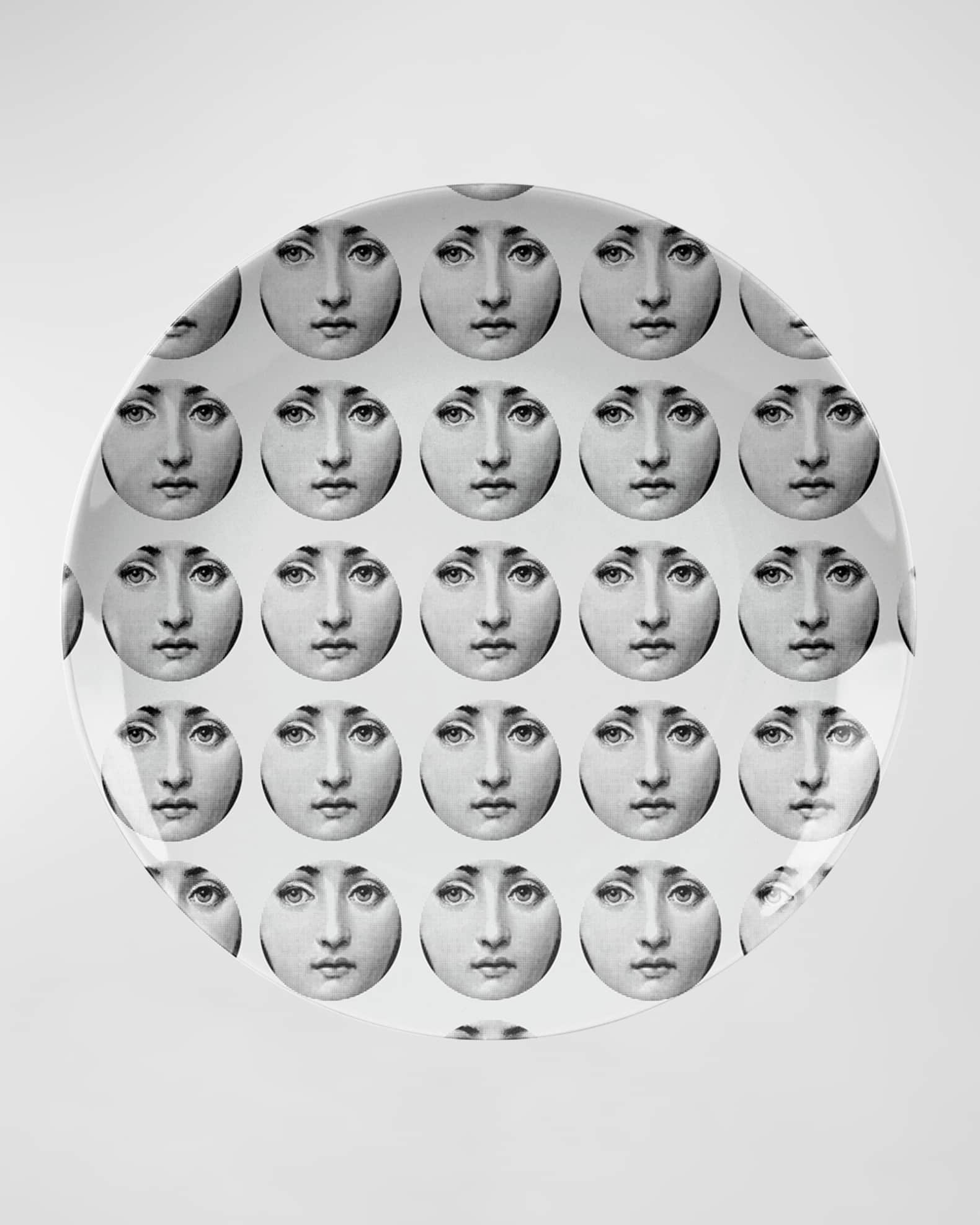 Fornasetti face print plate - White