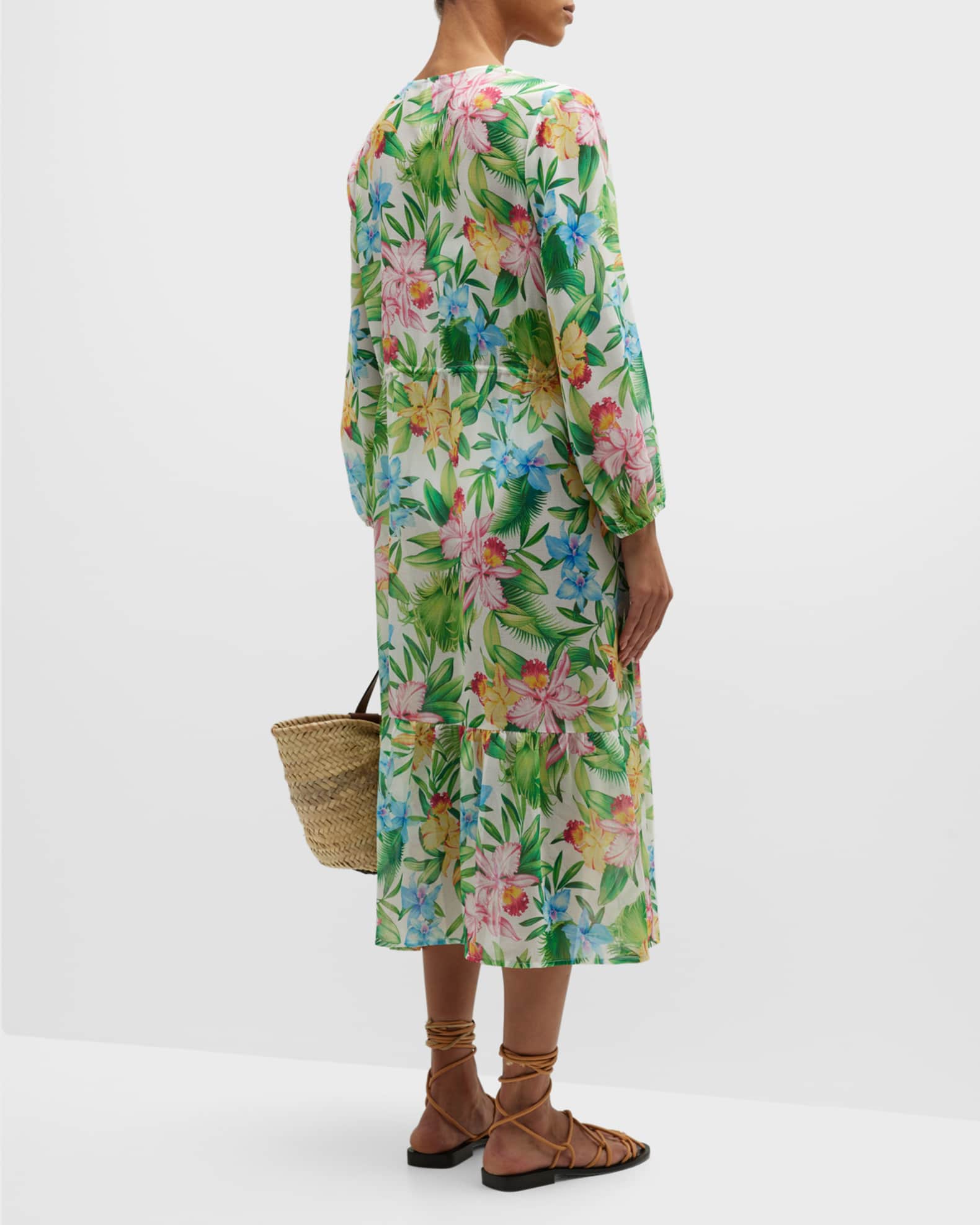 Tommy Bahama Orchid Garden Open-Front Duster | Neiman Marcus