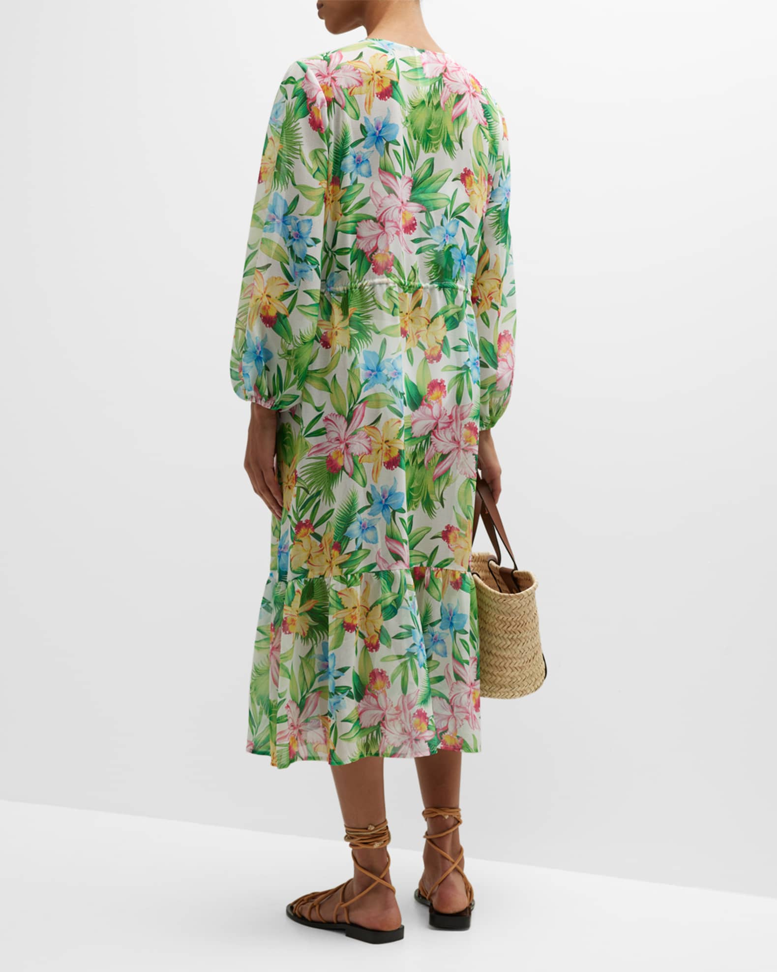 Tommy Bahama Orchid Garden Open-Front Duster | Neiman Marcus