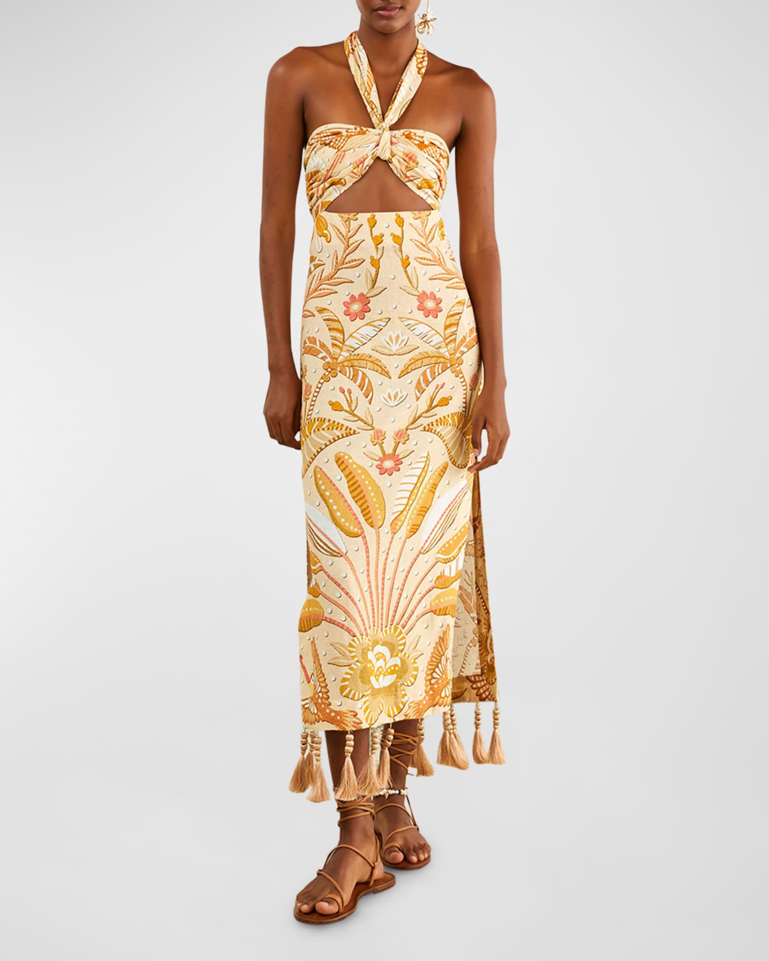 Jungle Juice Halter Neck Dress