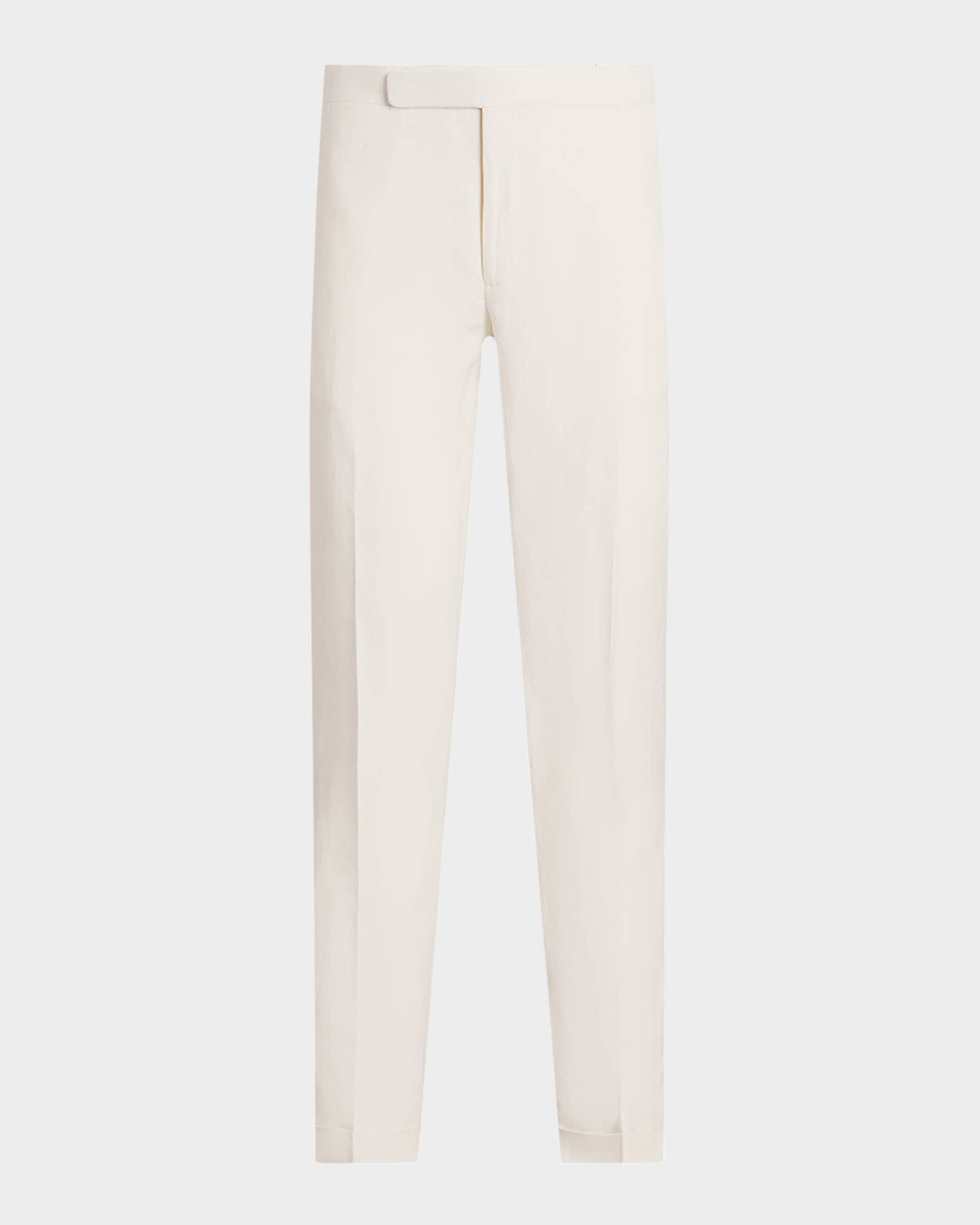 Men's Gregory Hand-Tailored Silk-Linen Trouser 0