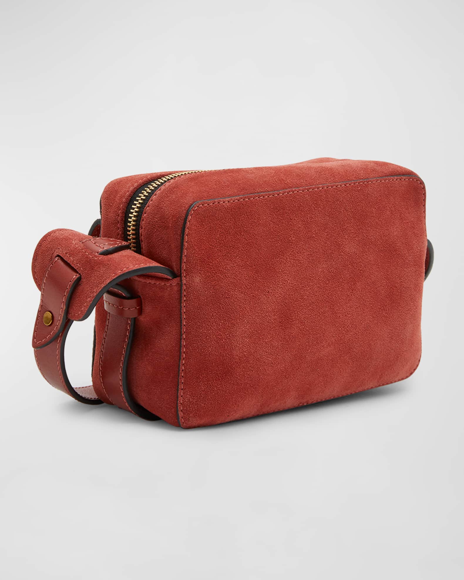 Isabel Marant Wasy Suede & Leather Camera Crossbody Bag Neiman Marcus