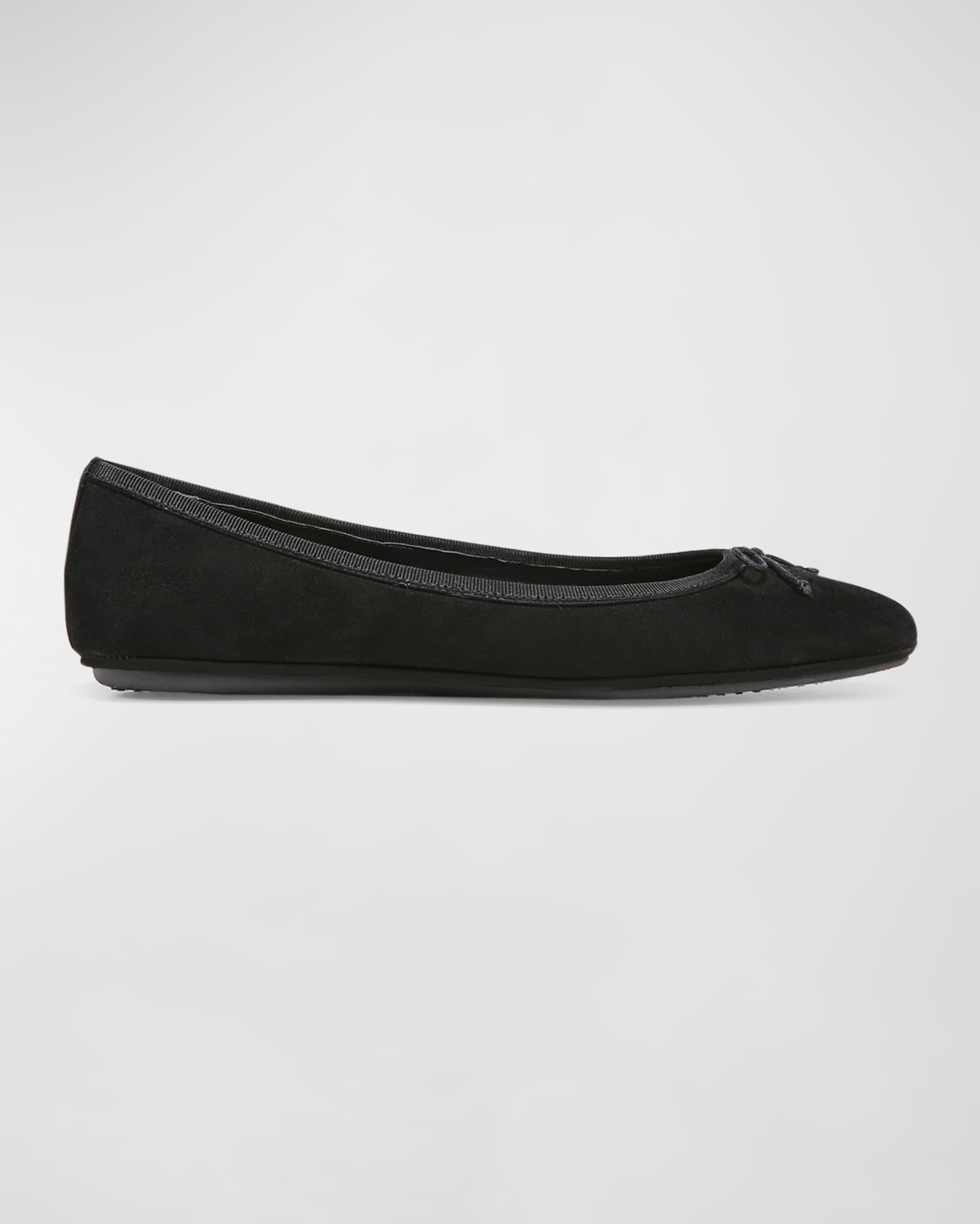 Veronica Beard Beatrix Suede Bow Ballerina Flats