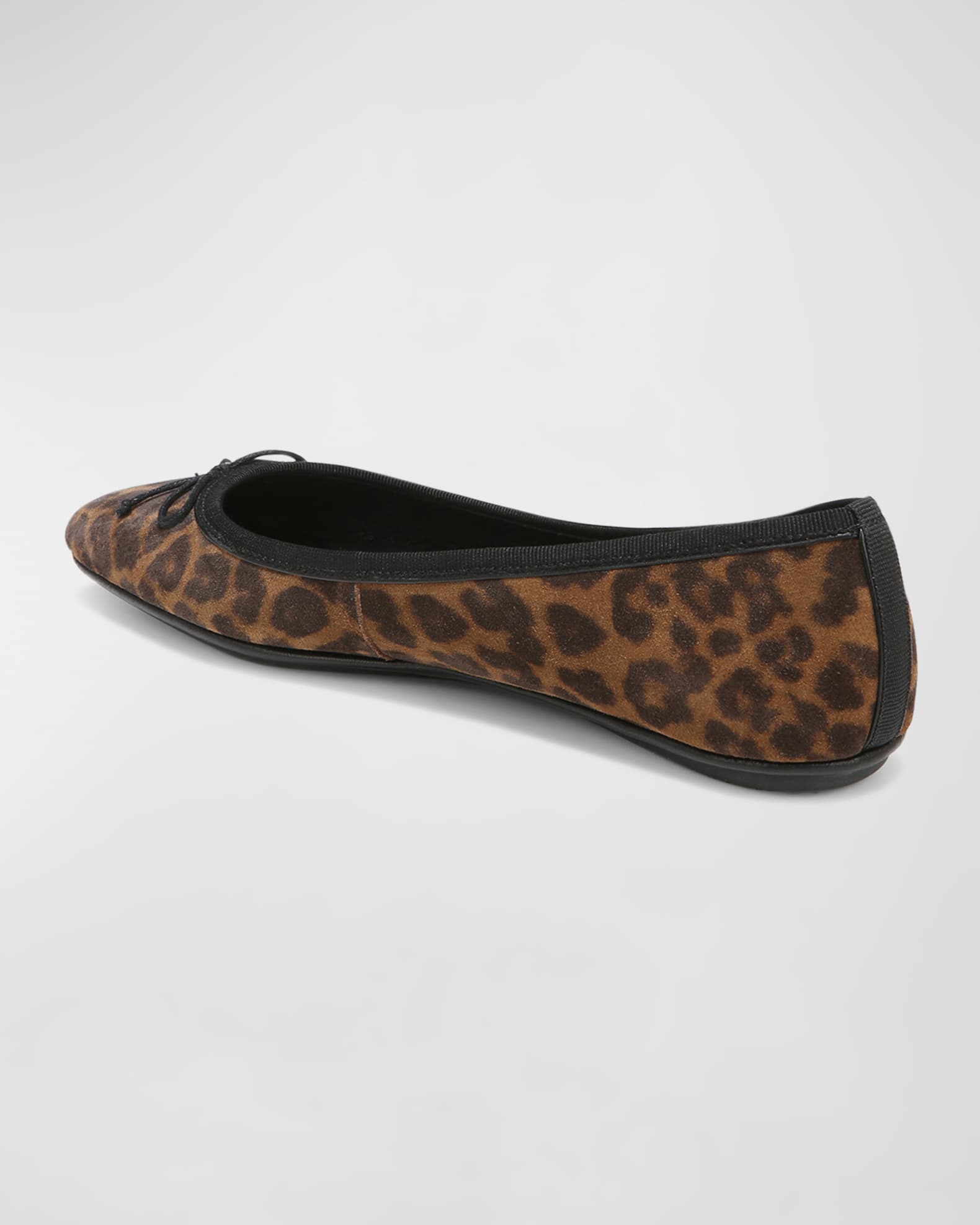 Veronica Beard Beatrix Leopard Bow Ballerina Flats | Neiman Marcus