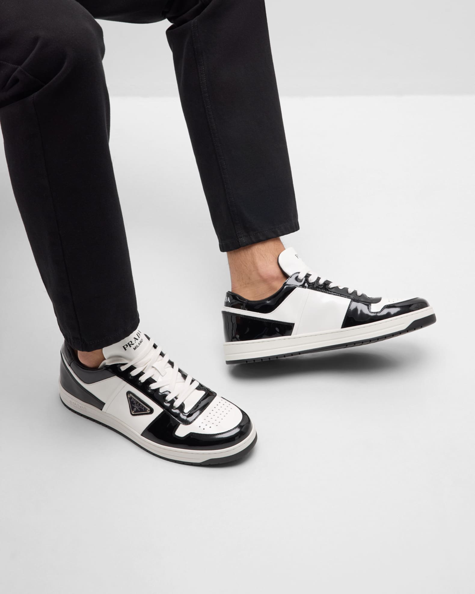 Mens low top prada sneakers hotsell