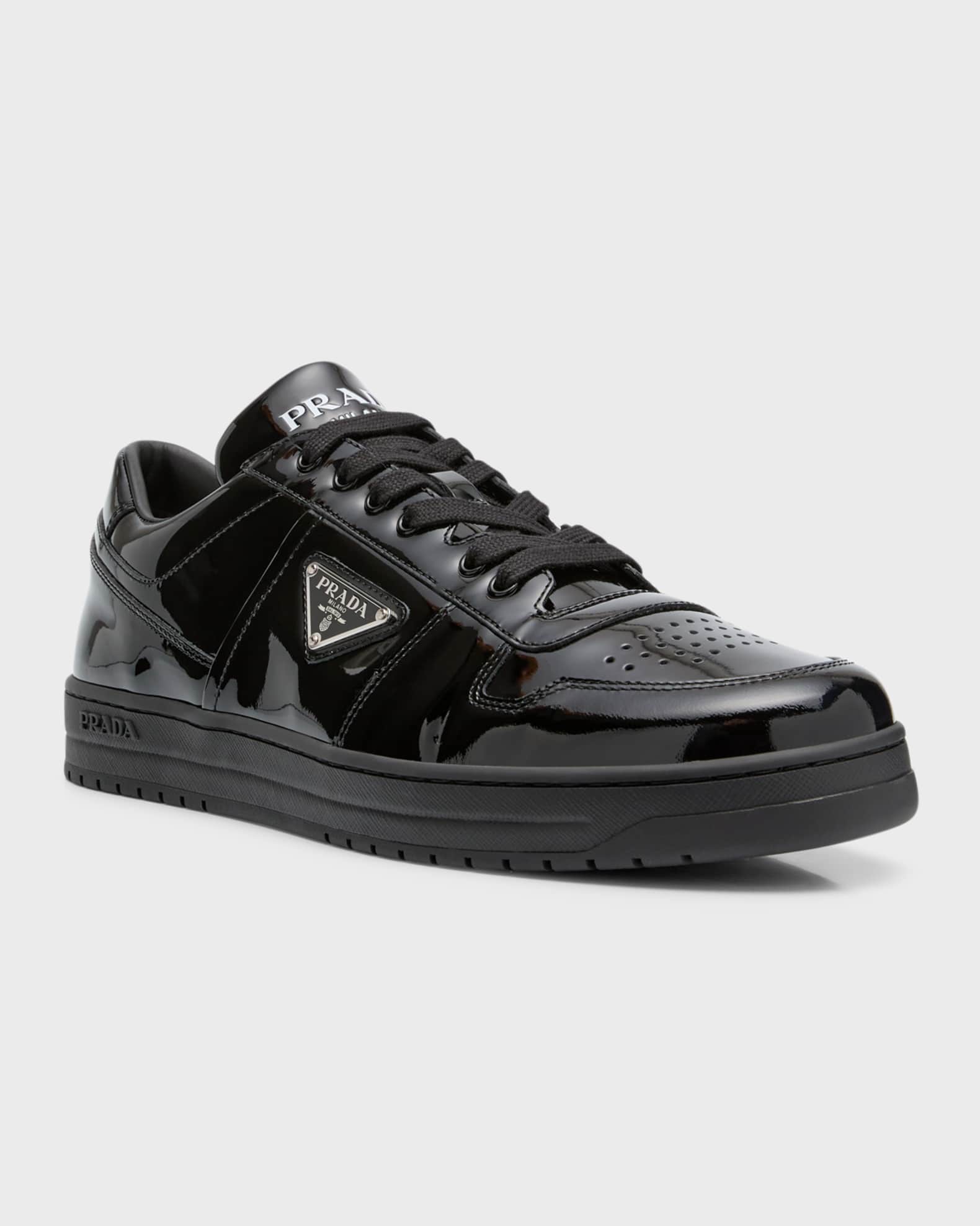 Men's Downtown Patent Leather Low-Top Sneakers 1