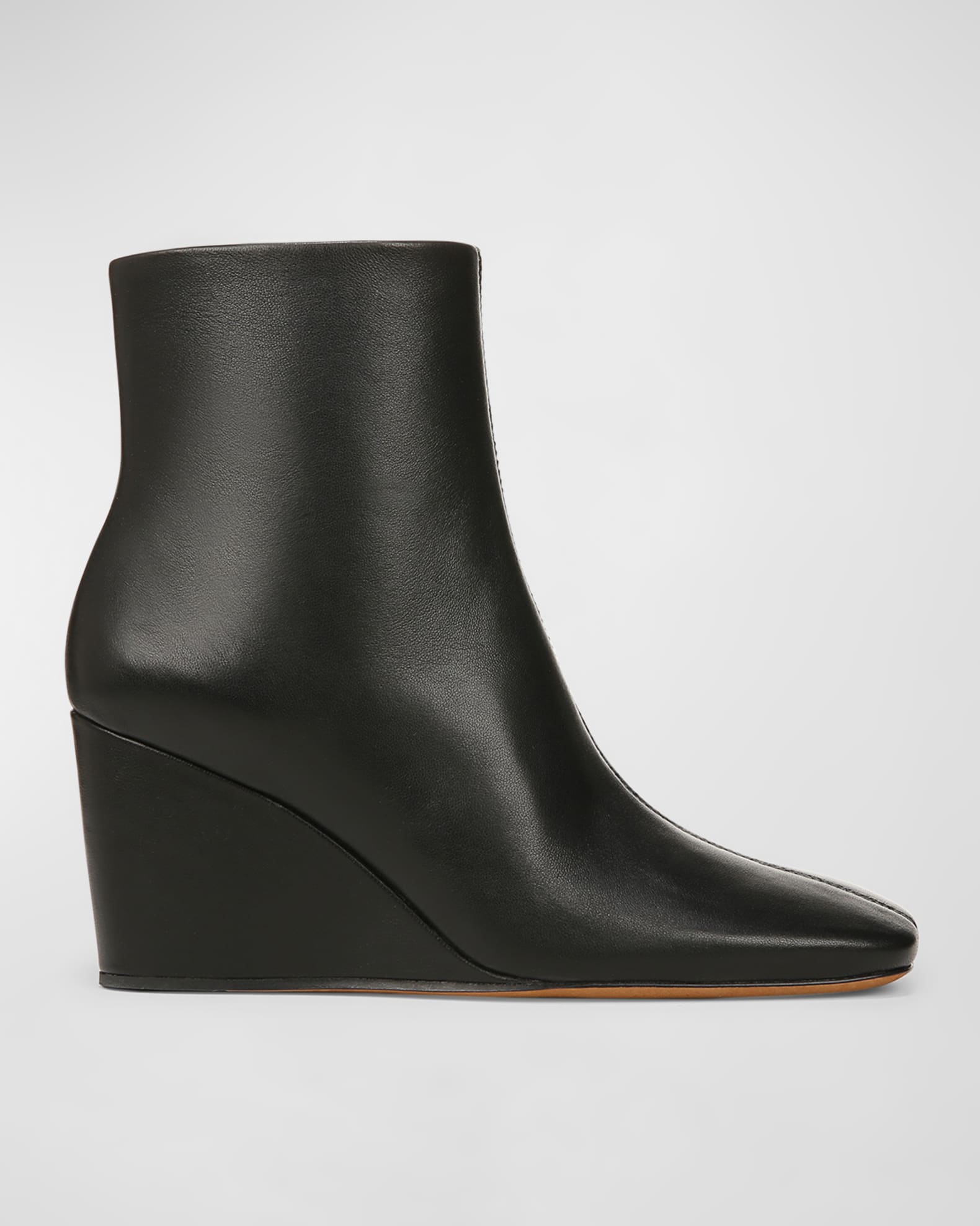 Vince Andy Leather Wedge Ankle Booties | Neiman Marcus