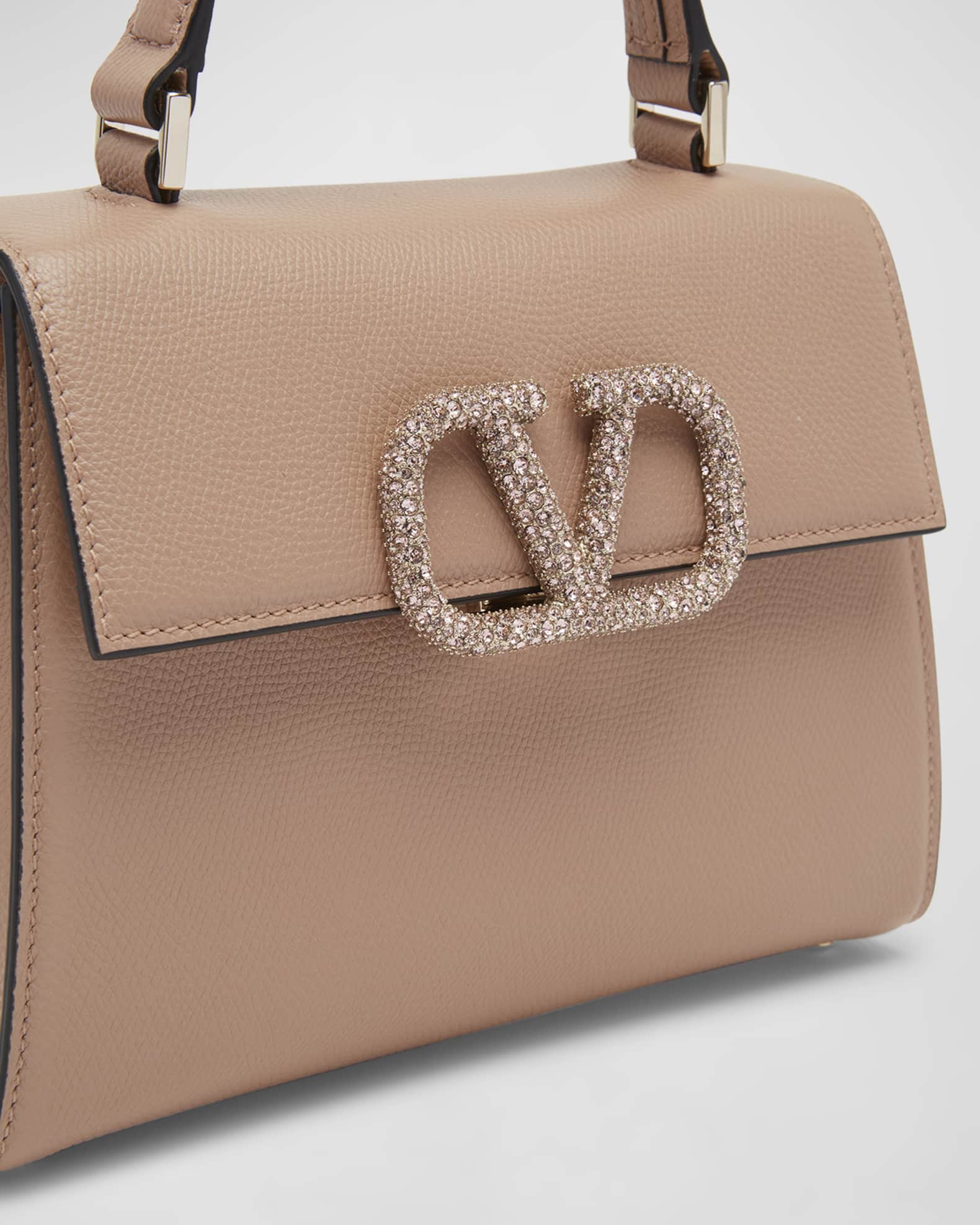 Valentino Garavani Mini Vsling Handbag with Rhinestones