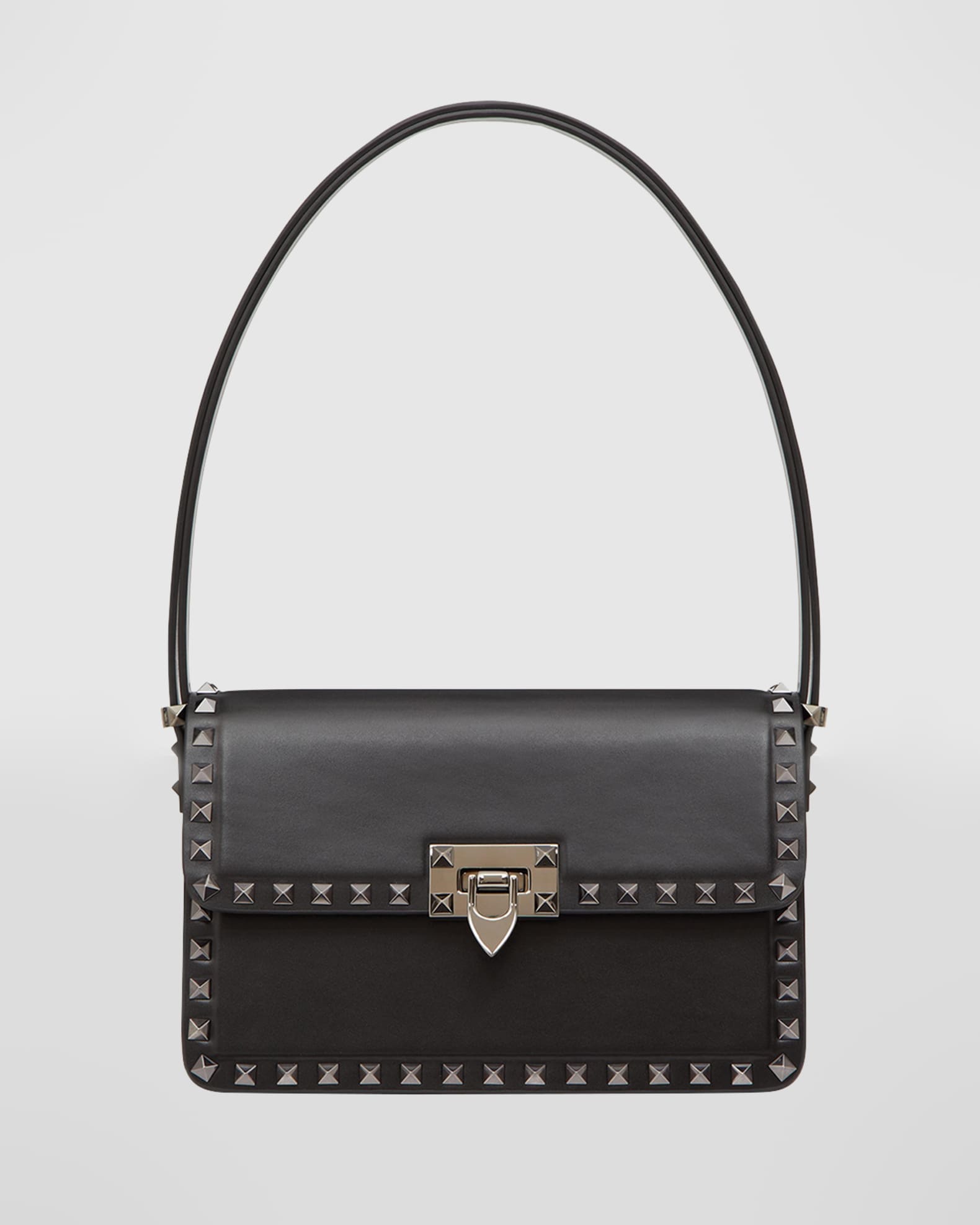Valentino Garavani Rockstud Leather Shoulder Bag | Neiman Marcus