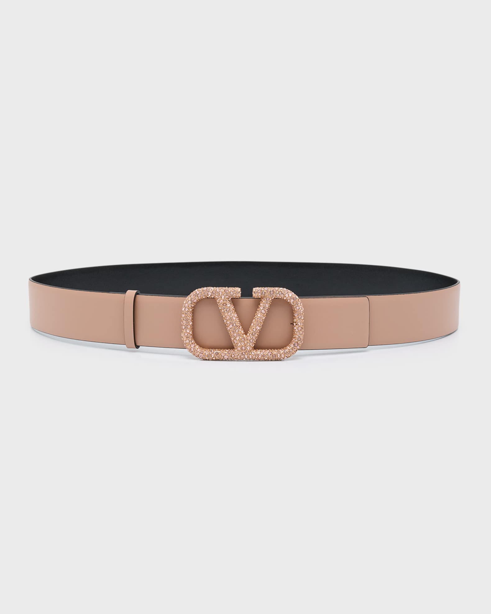 Valentino - Garavani VLOGO Reversible Oversized Belt - Black or Red