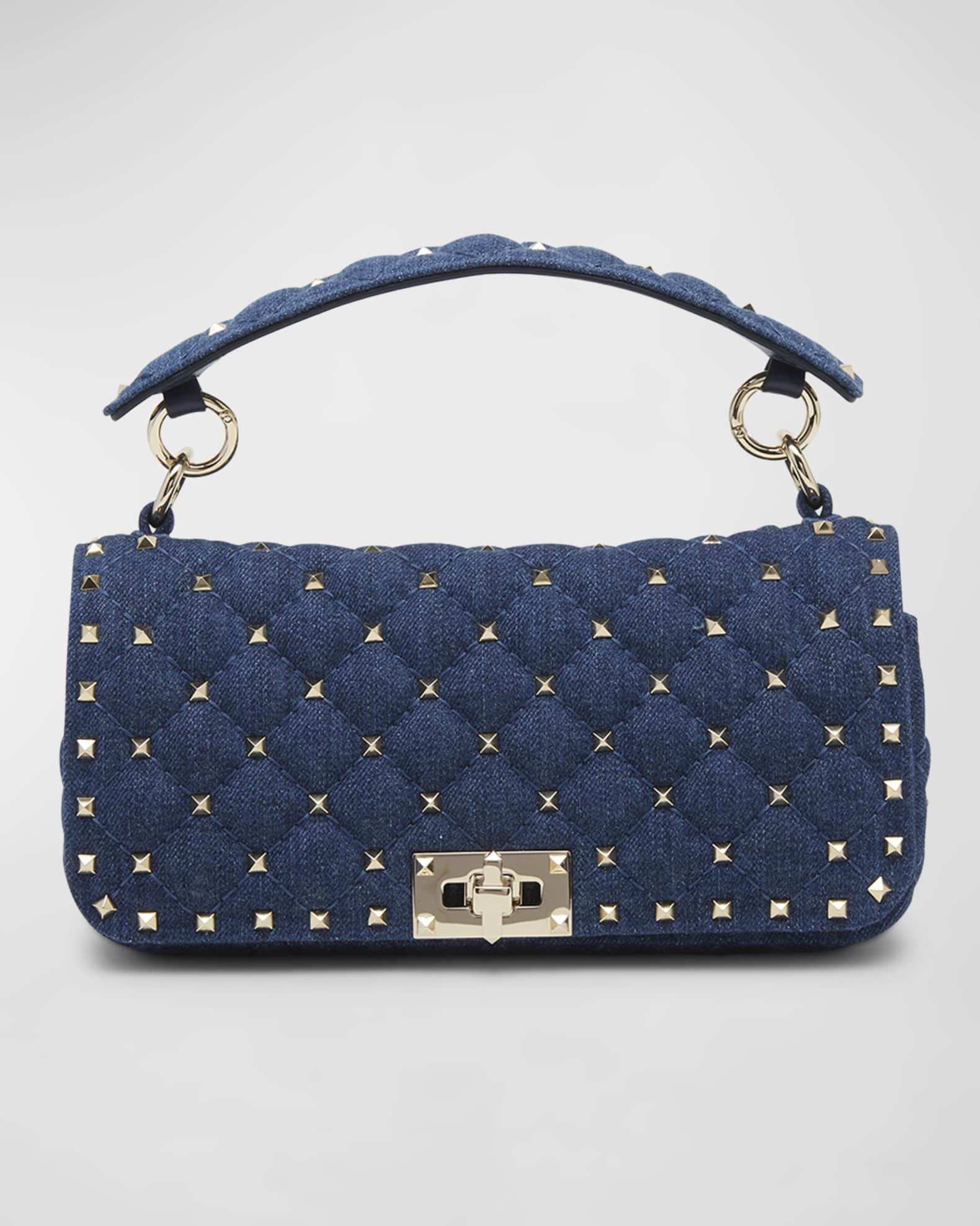 Valentino Garavani, Bags, Valentino Rockstud Denim Camera Bag