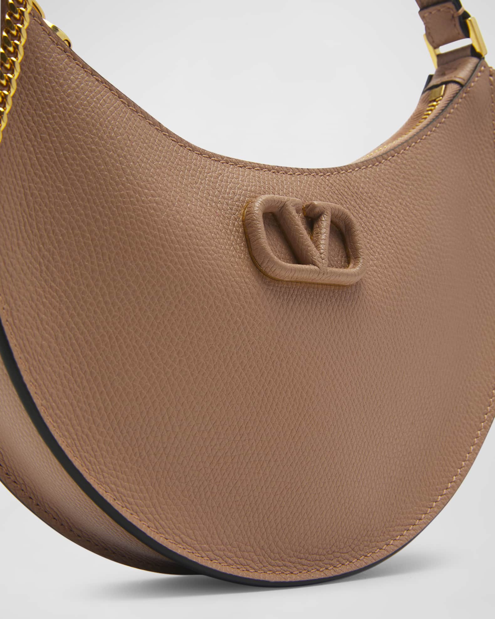 Valentino Vlogo Mini Leather Hobo Bag