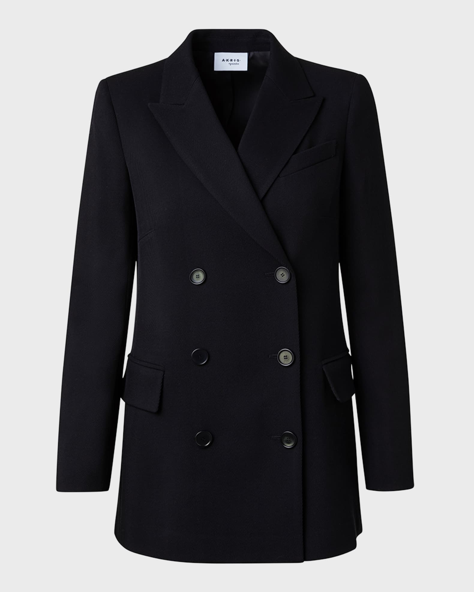 Akris punto Wool Tricotine Tailored Top Jacket | Neiman Marcus