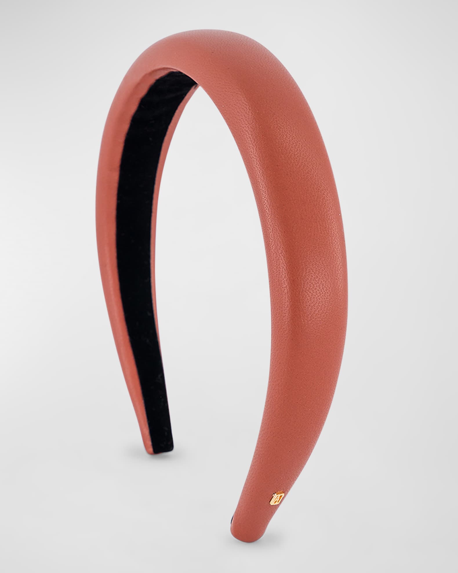 Alexandre de Paris Padded Leather Headband | Neiman Marcus