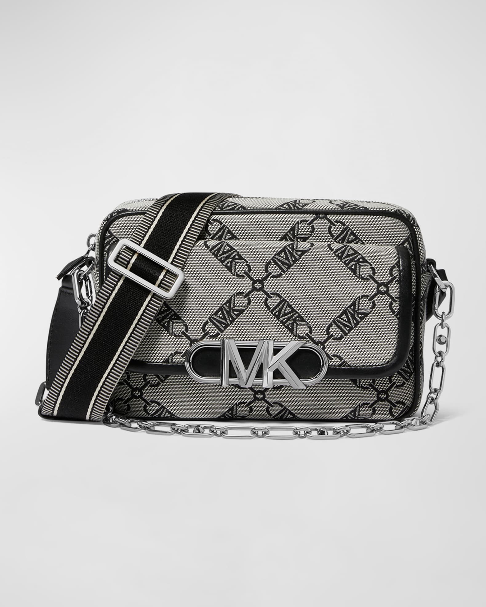 MICHAEL Michael Kors Medium Monogram Chain Camera Crossbody Bag